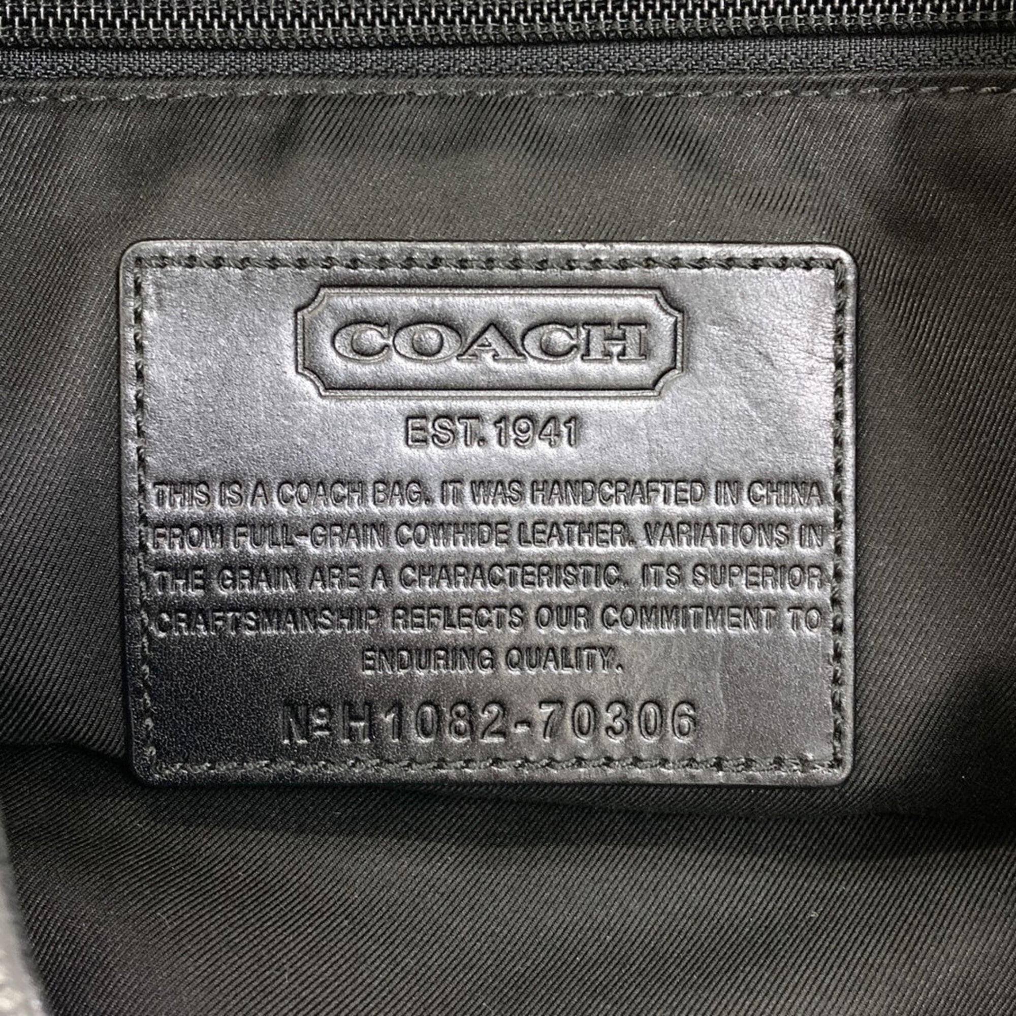 Coach Black Leather Backpack (Pre-Owned)