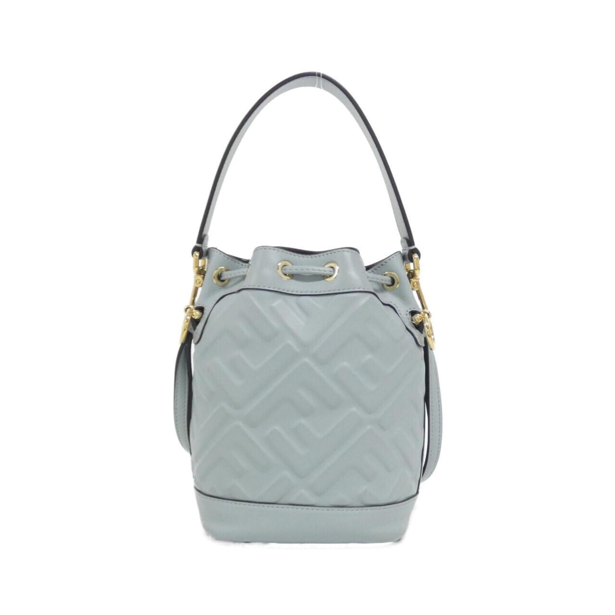 Fendi Blue Leather Handbag (Pre-Owned)