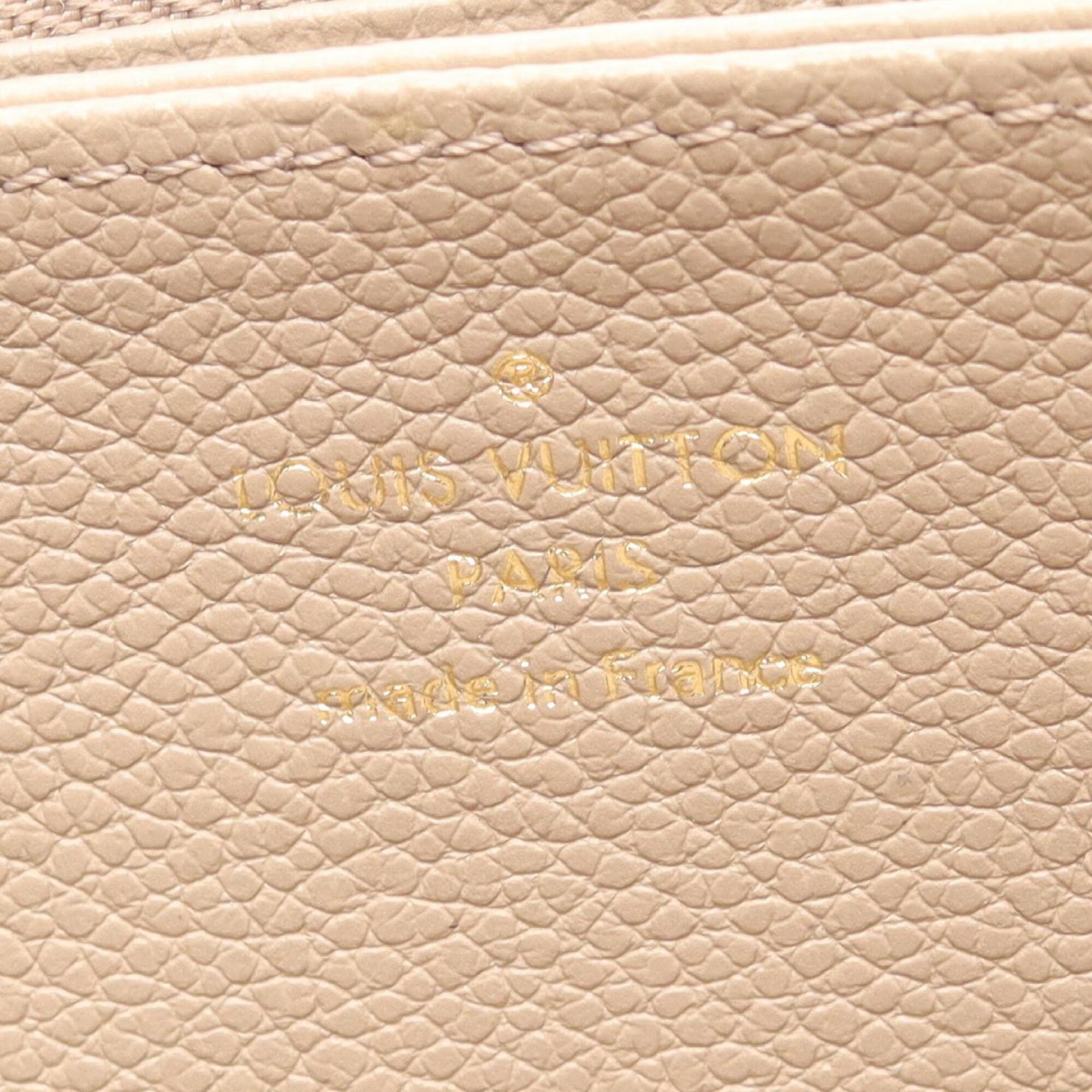 Louis Vuitton Beige Cream Ivory Tourterelle Monogram Empreinte Leather Long Wallet (Bi-Fold) (Pre-Owned)