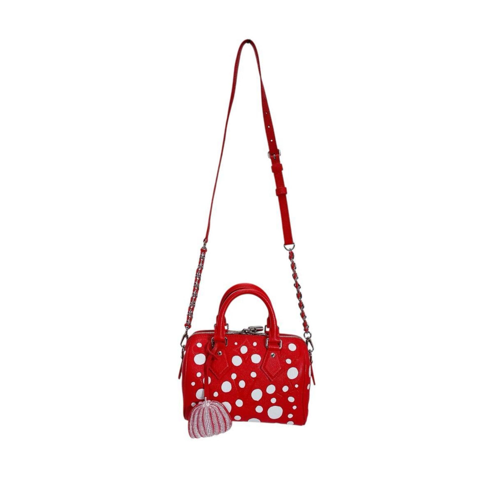 Louis Vuitton Red Color Monogram Empreinte Handbag (Pre-Owned)
