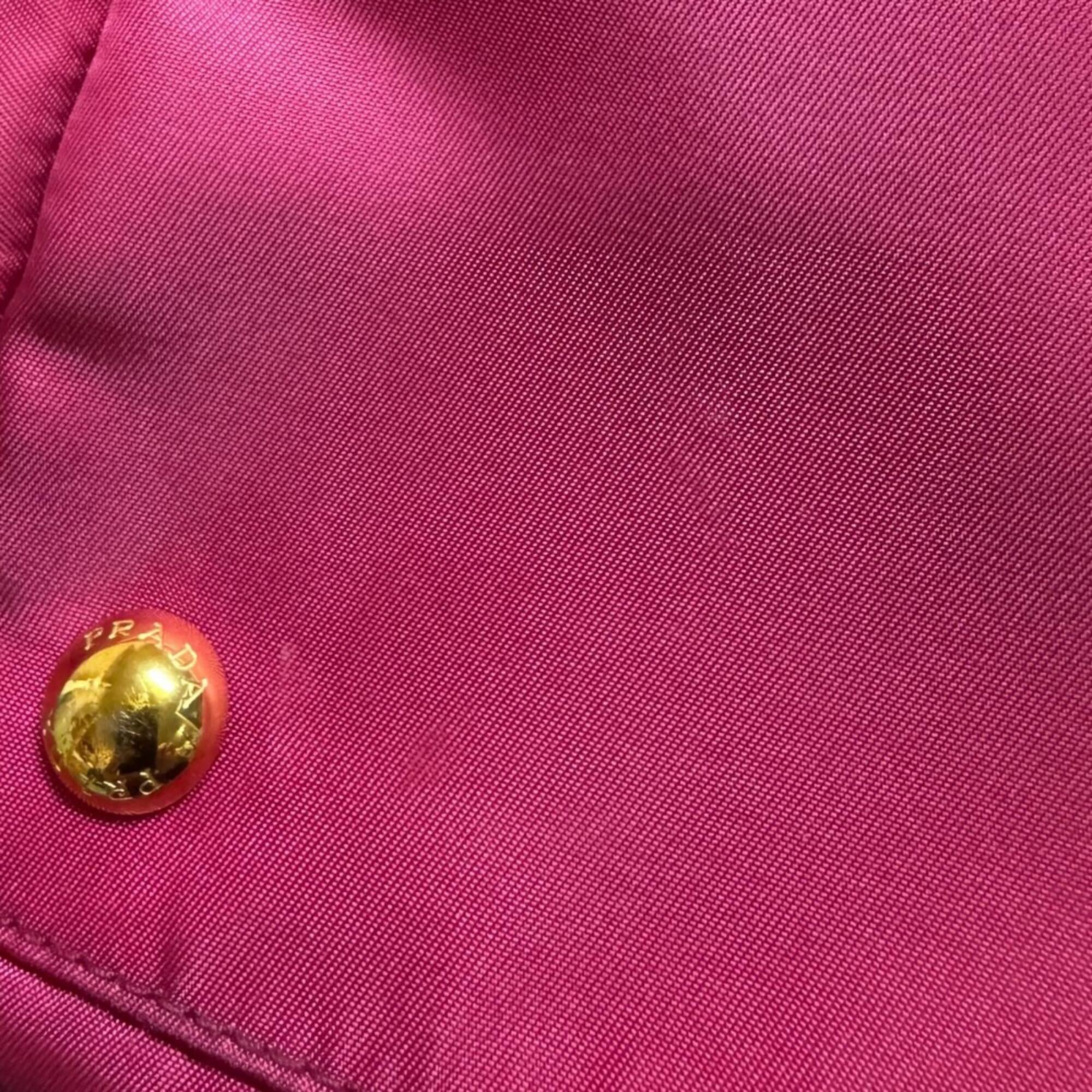 Prada Pink Nylon Shoulder Bag (Pre-Owned)