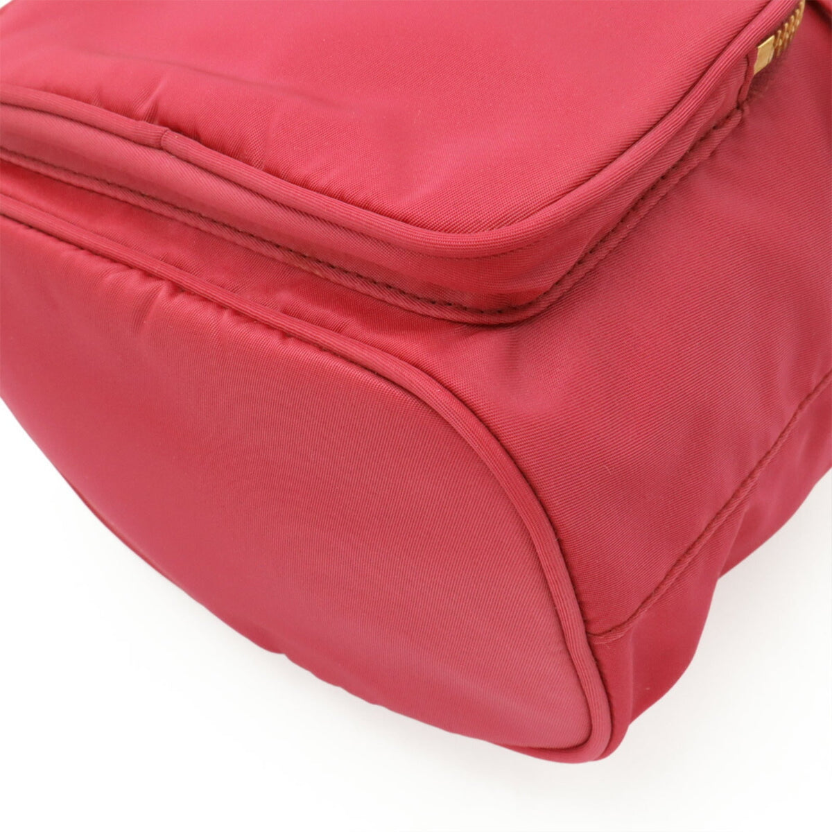 Prada Pink Nylon Handbag Shoulder Bag (Pre-Owned)