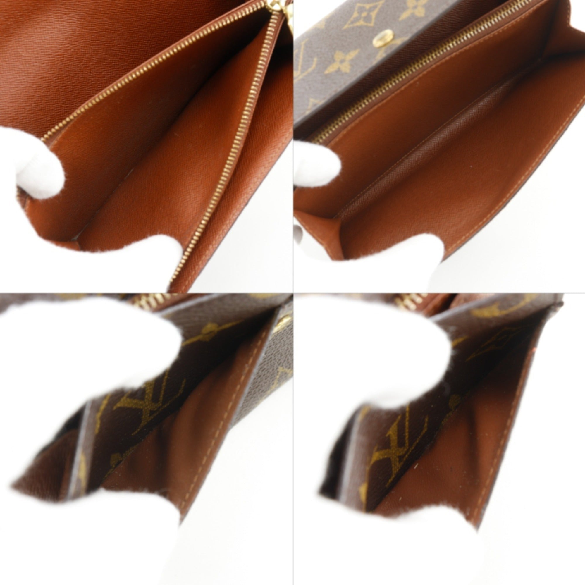 Louis Vuitton Monogram Brown Monogram Long Wallet (Bi-Fold) (Pre-Owned)