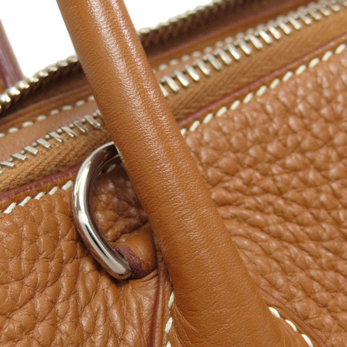 Hermes Gold Leather Handbag (Pre-Owned)