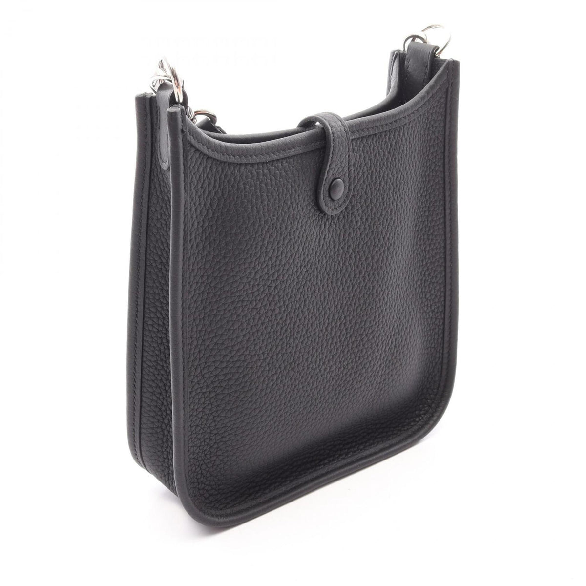 Hermes Black Taurillon Clemence Leather Handbag Shoulder Bag (Pre-Owned)