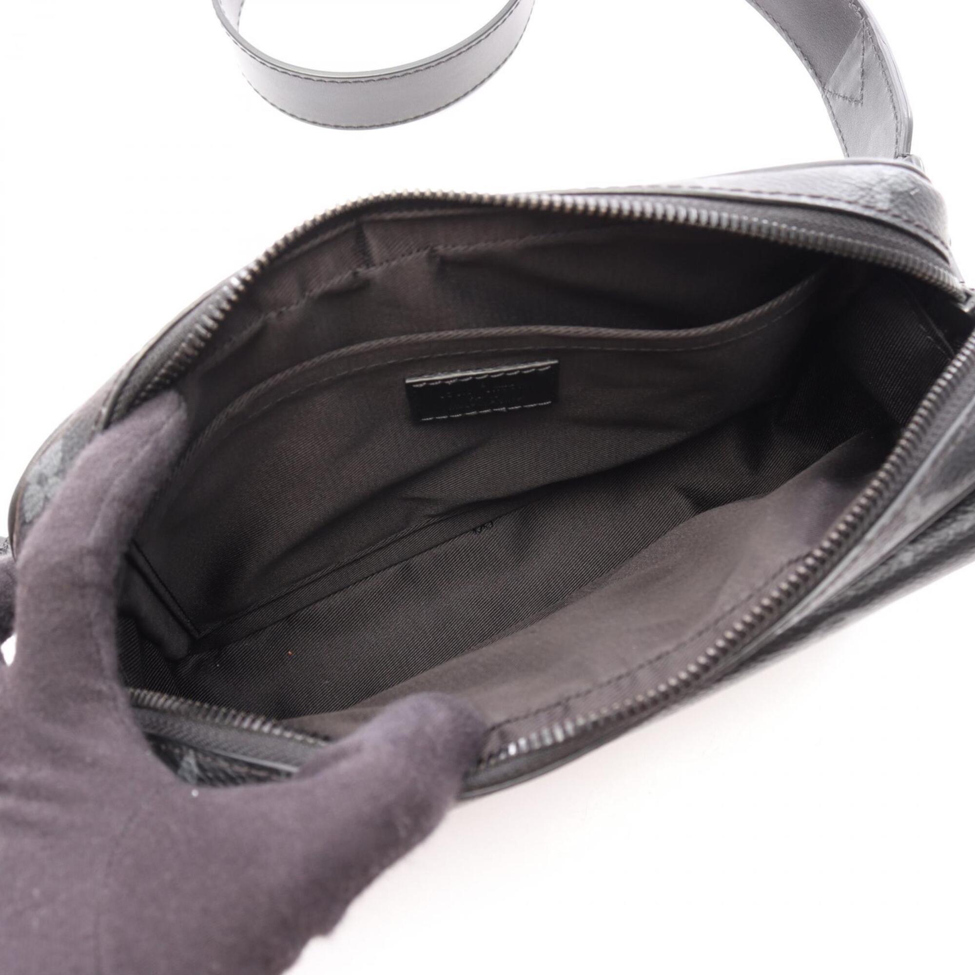 Louis Vuitton Black Pvc Leather Handbag Shoulder Bag (Pre-Owned)