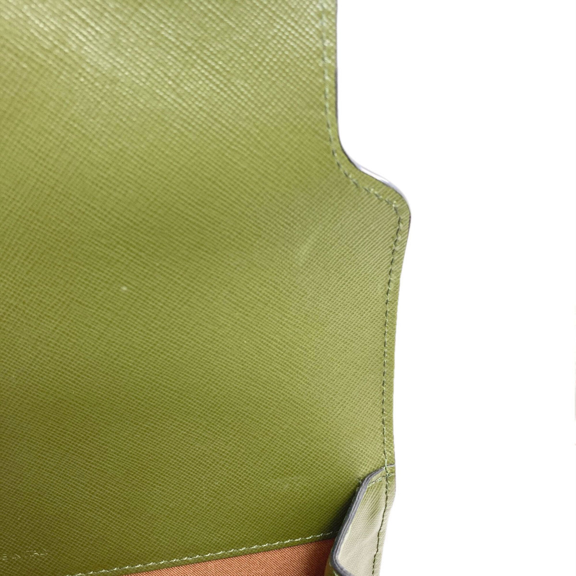 Marni Khaki Leather Shoulder Bag (Pre-Owned)