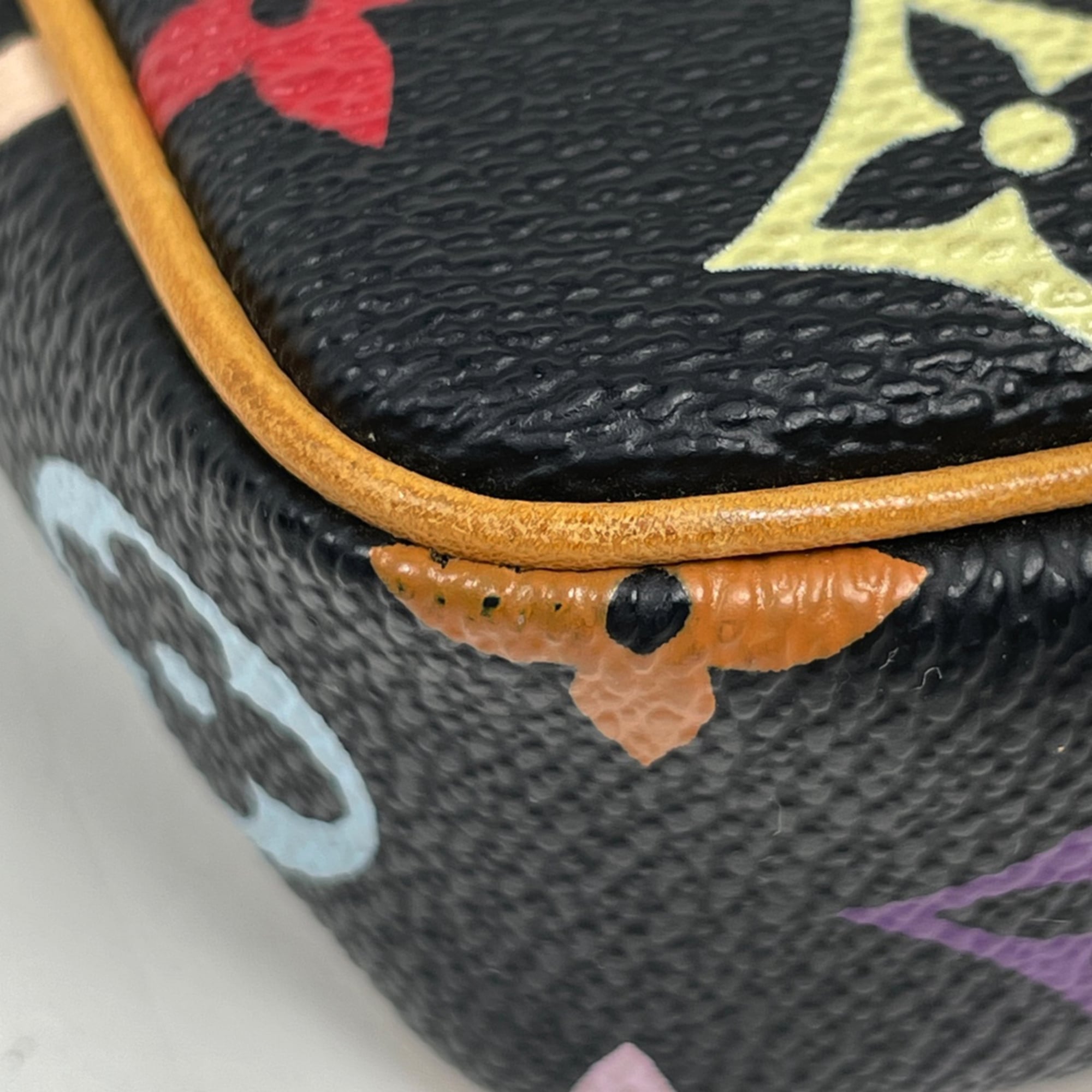 Louis Vuitton Black Noir Monogram Multicolore Pochette Pouch (Pre-Owned)