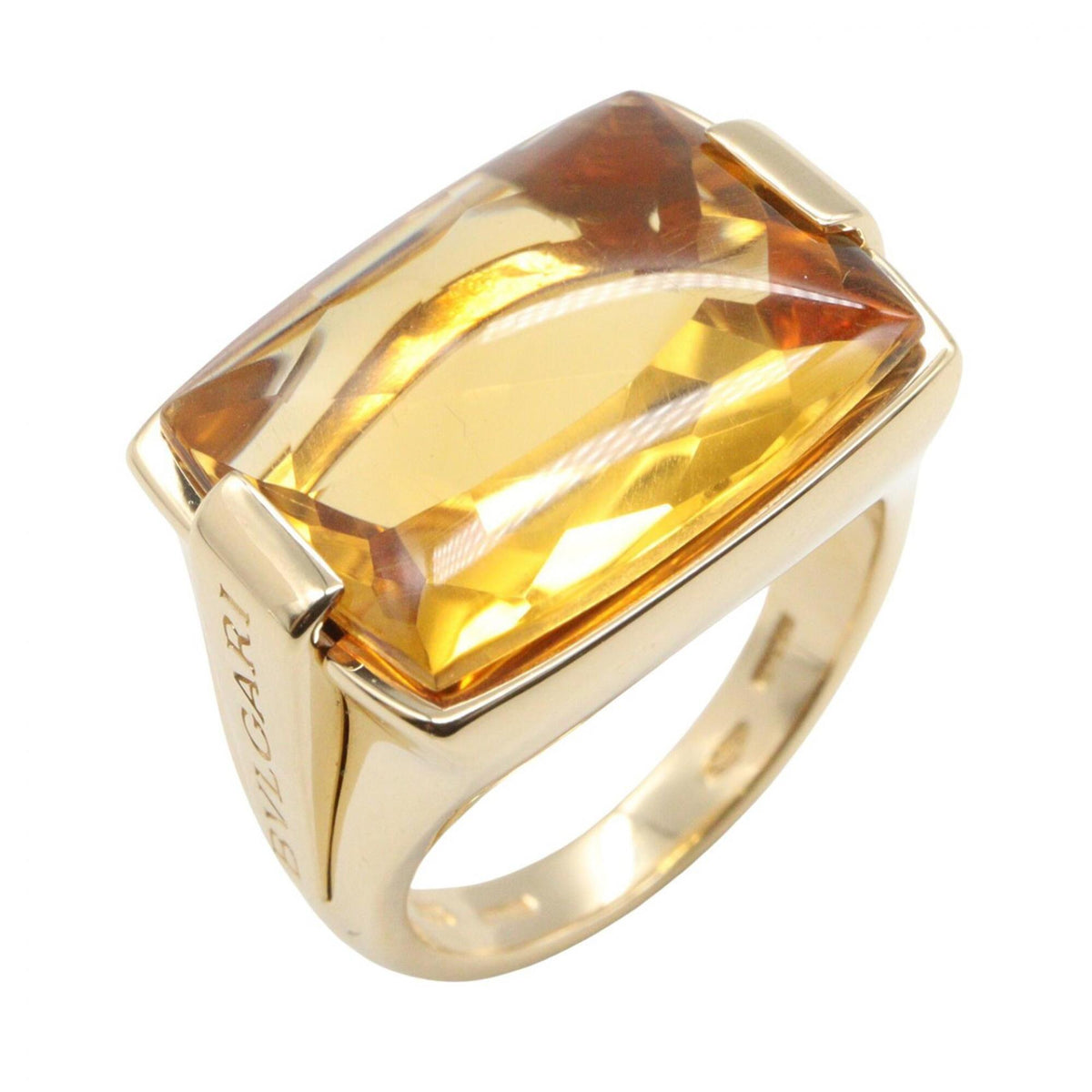 Bvlgari Yellow Yellow Gold Yellow Gold (18K) Band Ring (Pre-Owned)