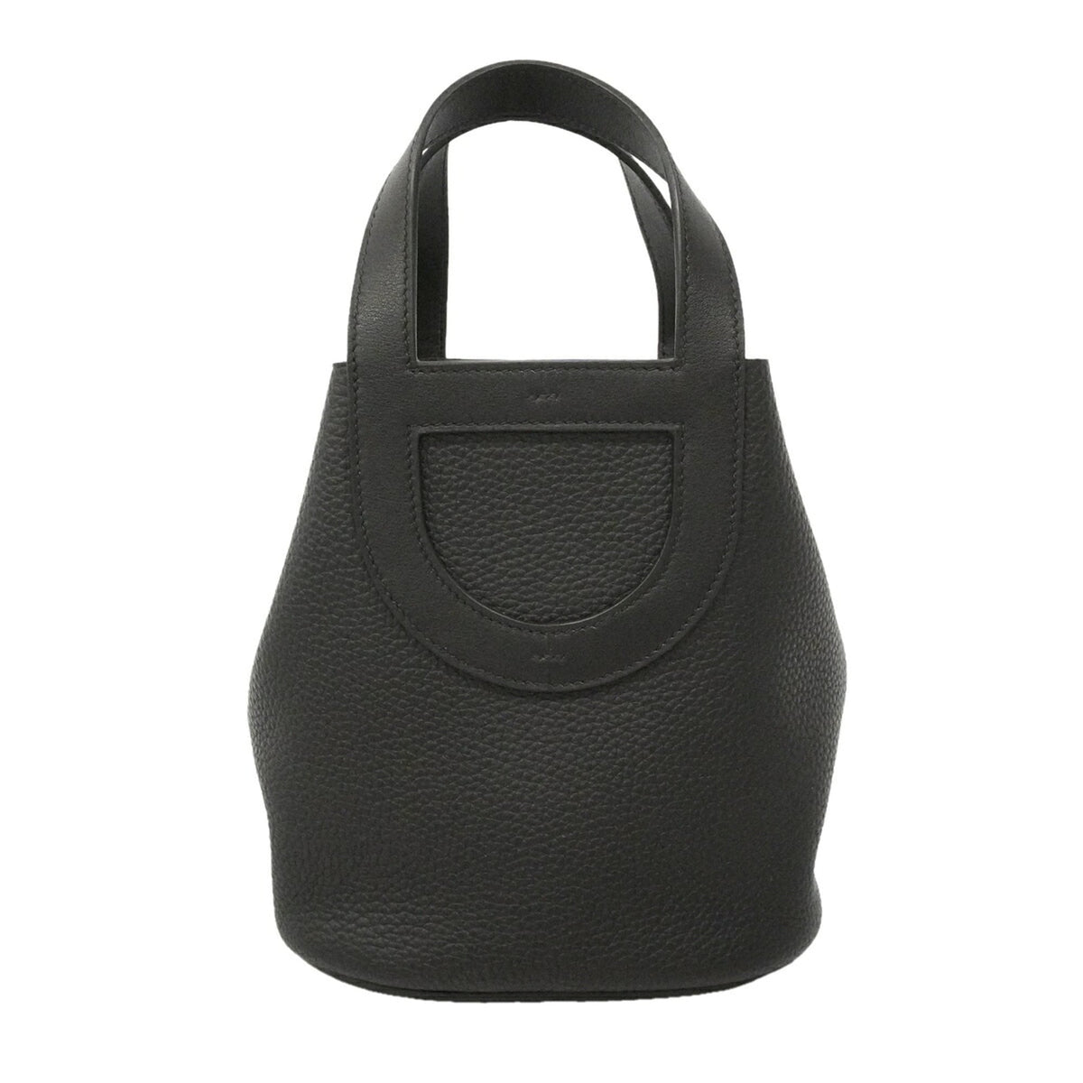 Hermes Black Taurillon Clemence Leather Handbag (Pre-Owned)