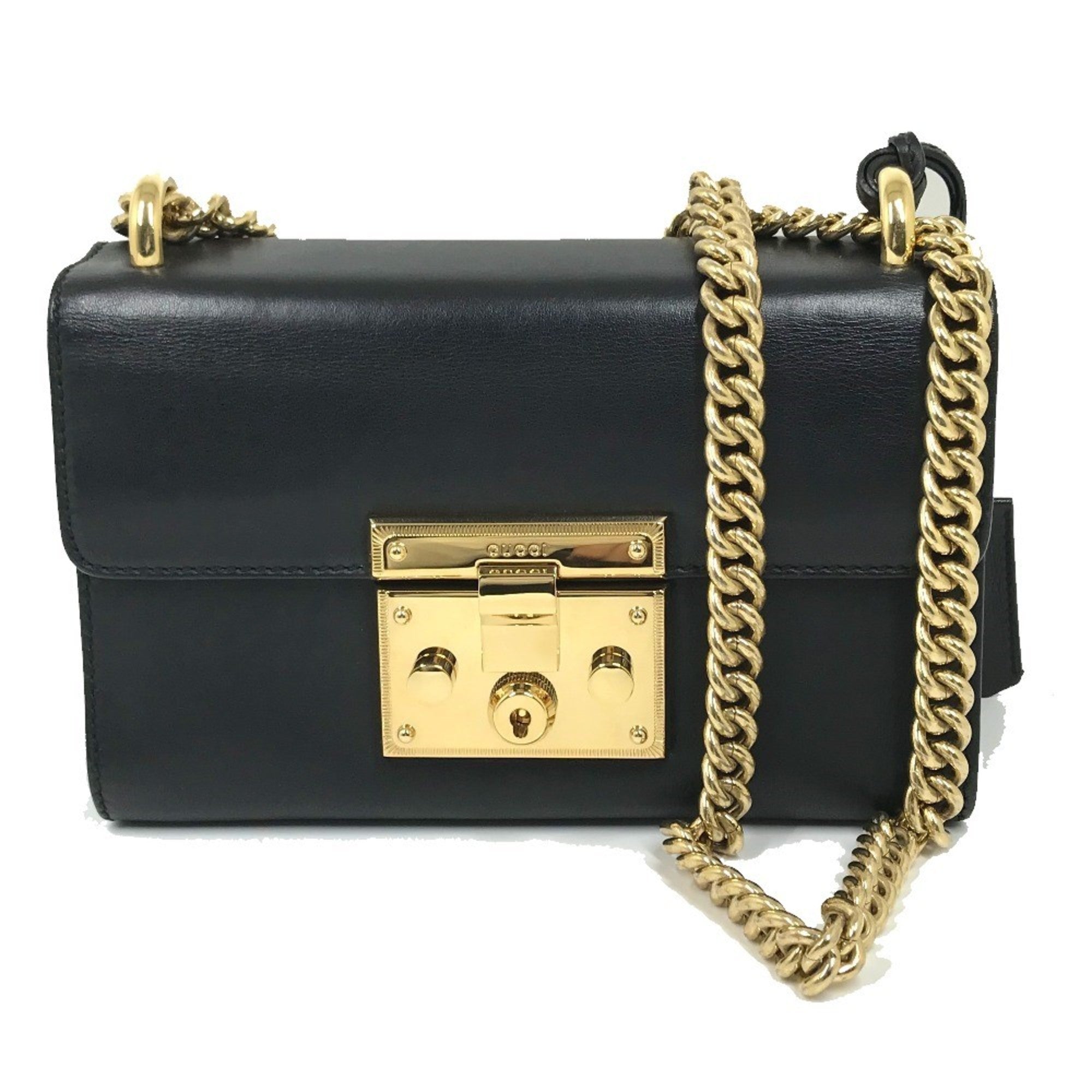 Gucci Black Leather Shoulder Bag (Pre-Owned)