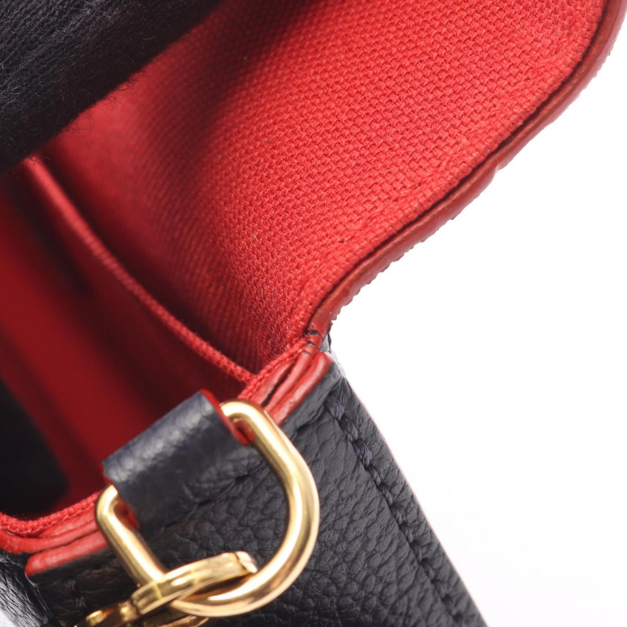 Louis Vuitton Marine Rouge Navy Red Color Monogram Empreinte Pochette Shoulder Bag (Pre-Owned)