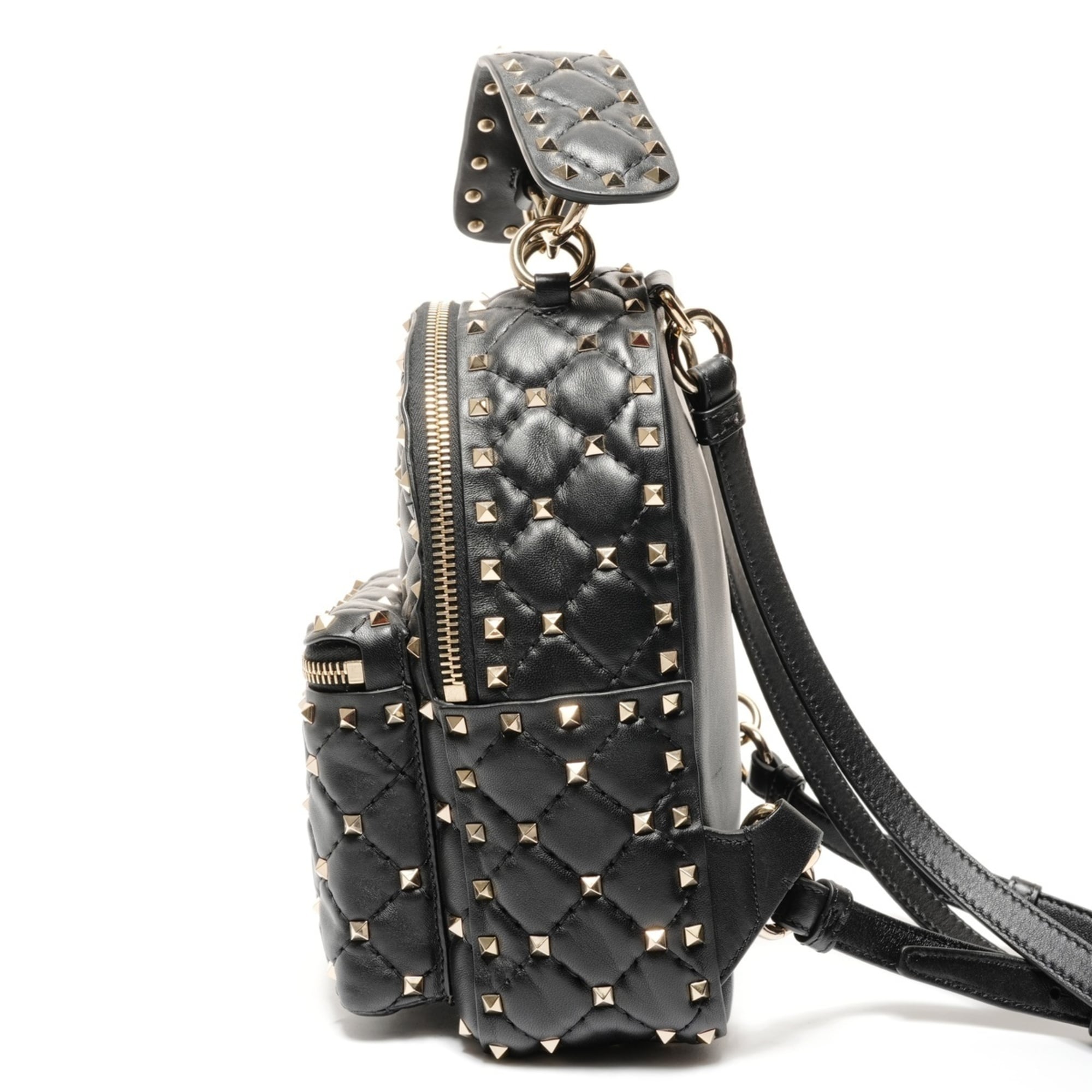Valentino Black Leather Backpack (Pre-Owned)