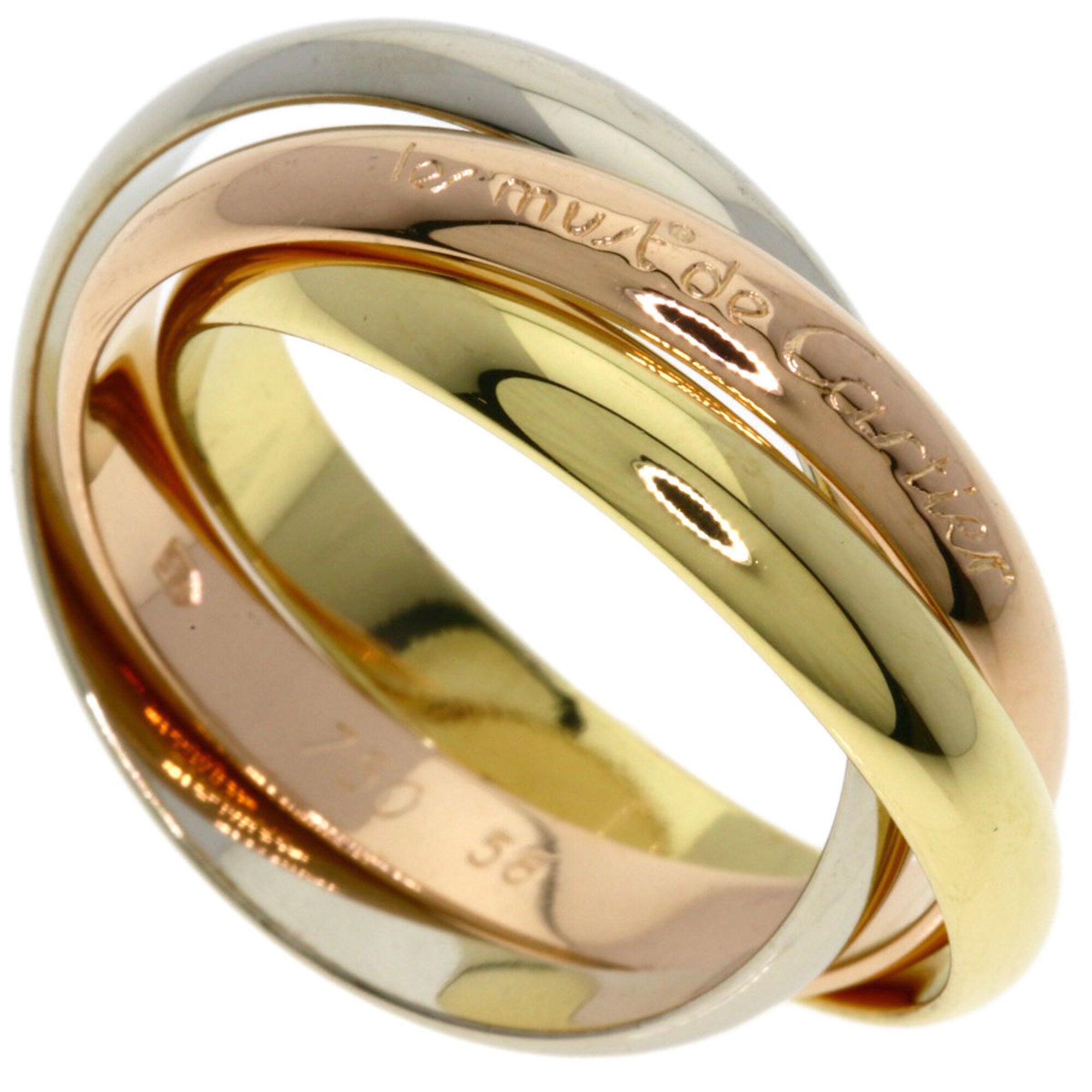 Cartier Yellow Gold (18K) Pink Gold (18K) White Gold (18K) Band Ring (Pre-Owned)