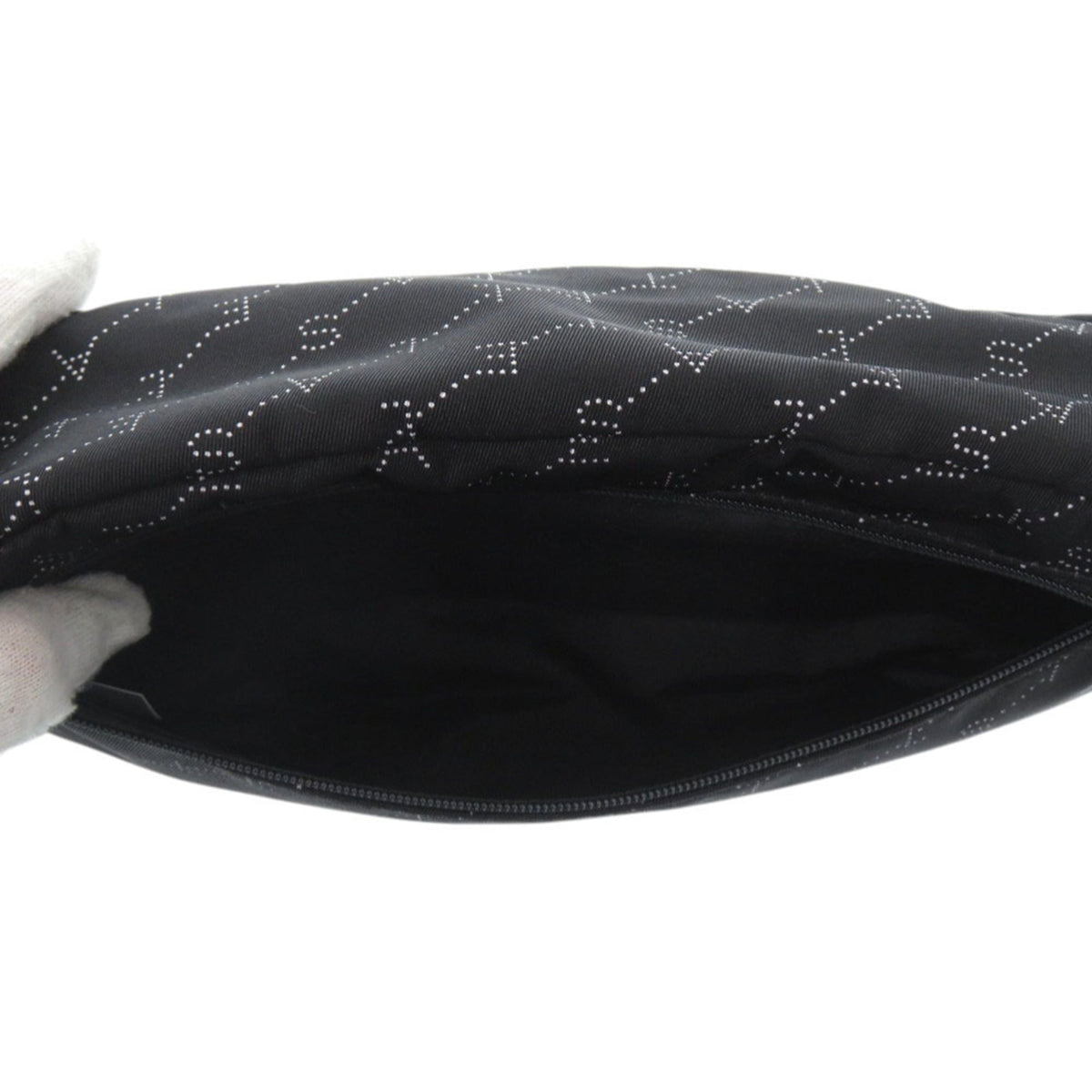 Stella Mccartney Black Nylon Cotton Leather Sling Bag (Pre-Owned)