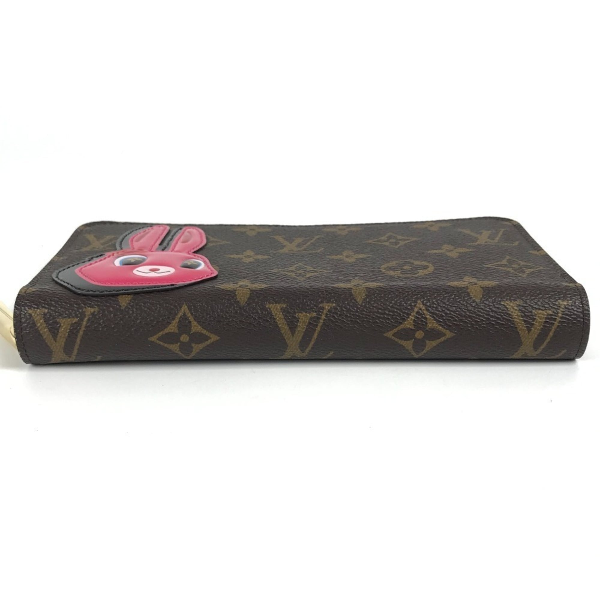 Louis Vuitton Brown Pink Monogram Long Wallet (Bi-Fold) (Pre-Owned)