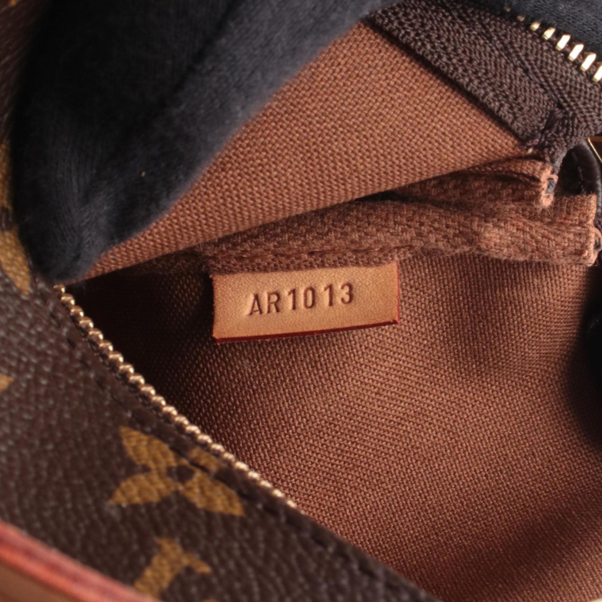 Louis Vuitton Brown Monogram Coated Canvas Leather Handbag (Pre-Owned)