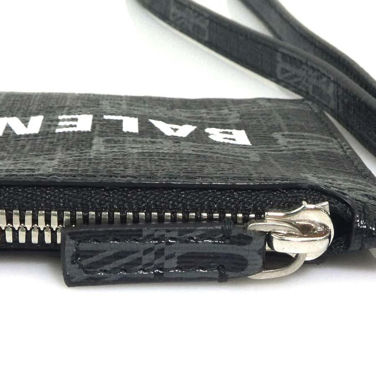 Balenciaga Black Leather Coin Purse/Coin Case (Pre-Owned)