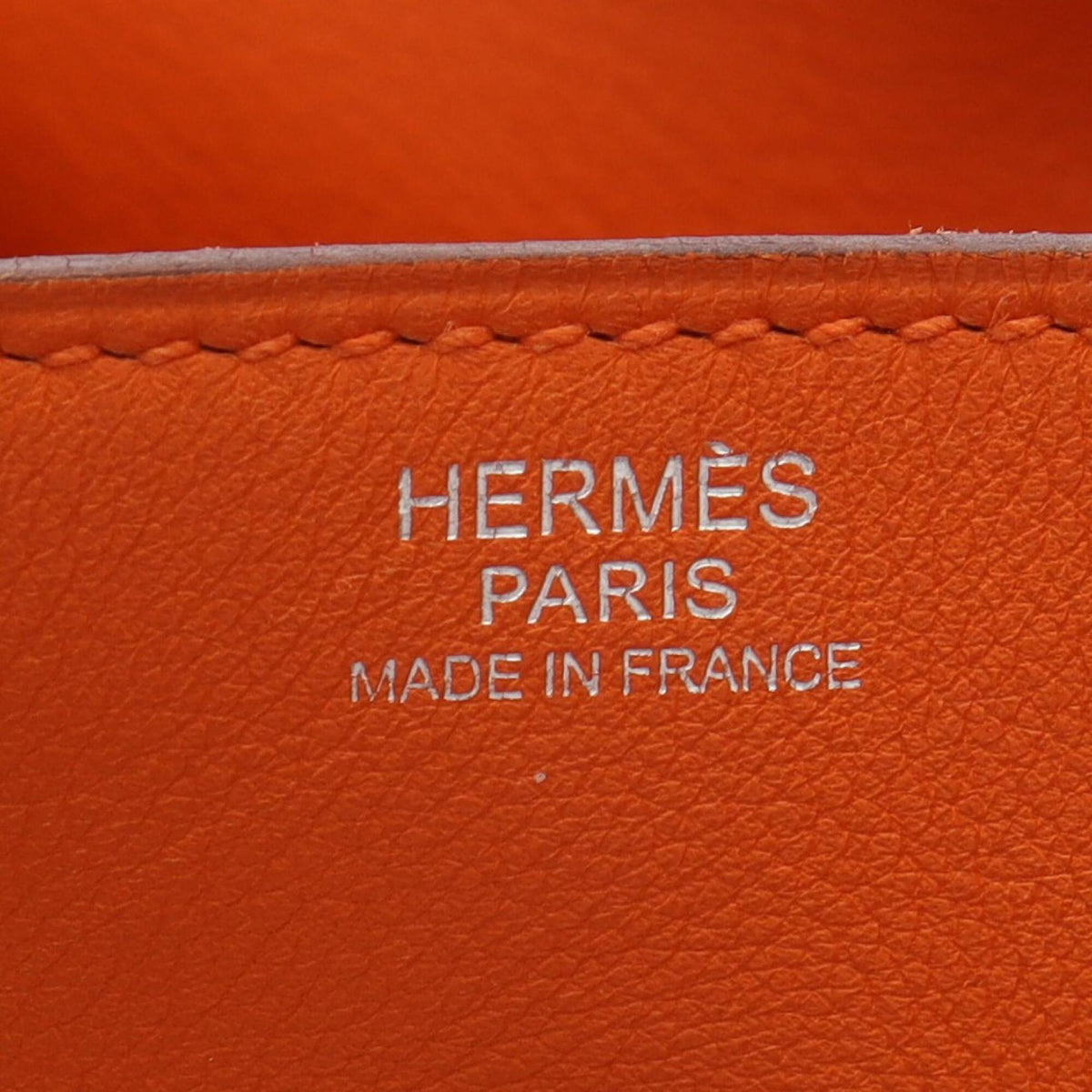 Hermes Orange Swift Leather Handbag Shoulder Bag (Pre-Owned)