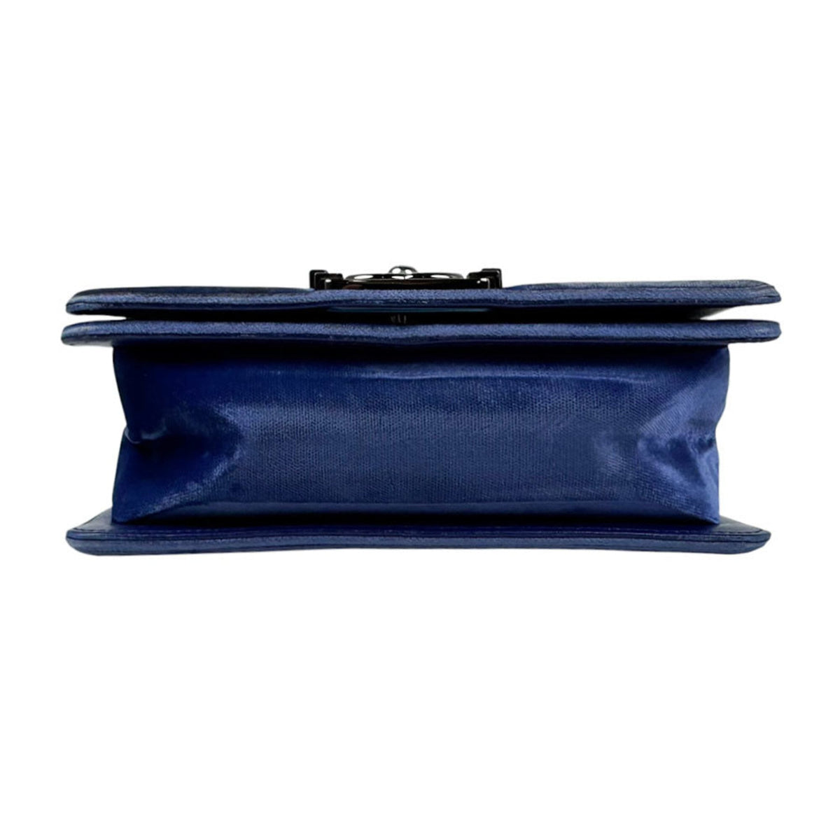 Chanel Blue Velvet Shoulder Bag (Pre-Owned)