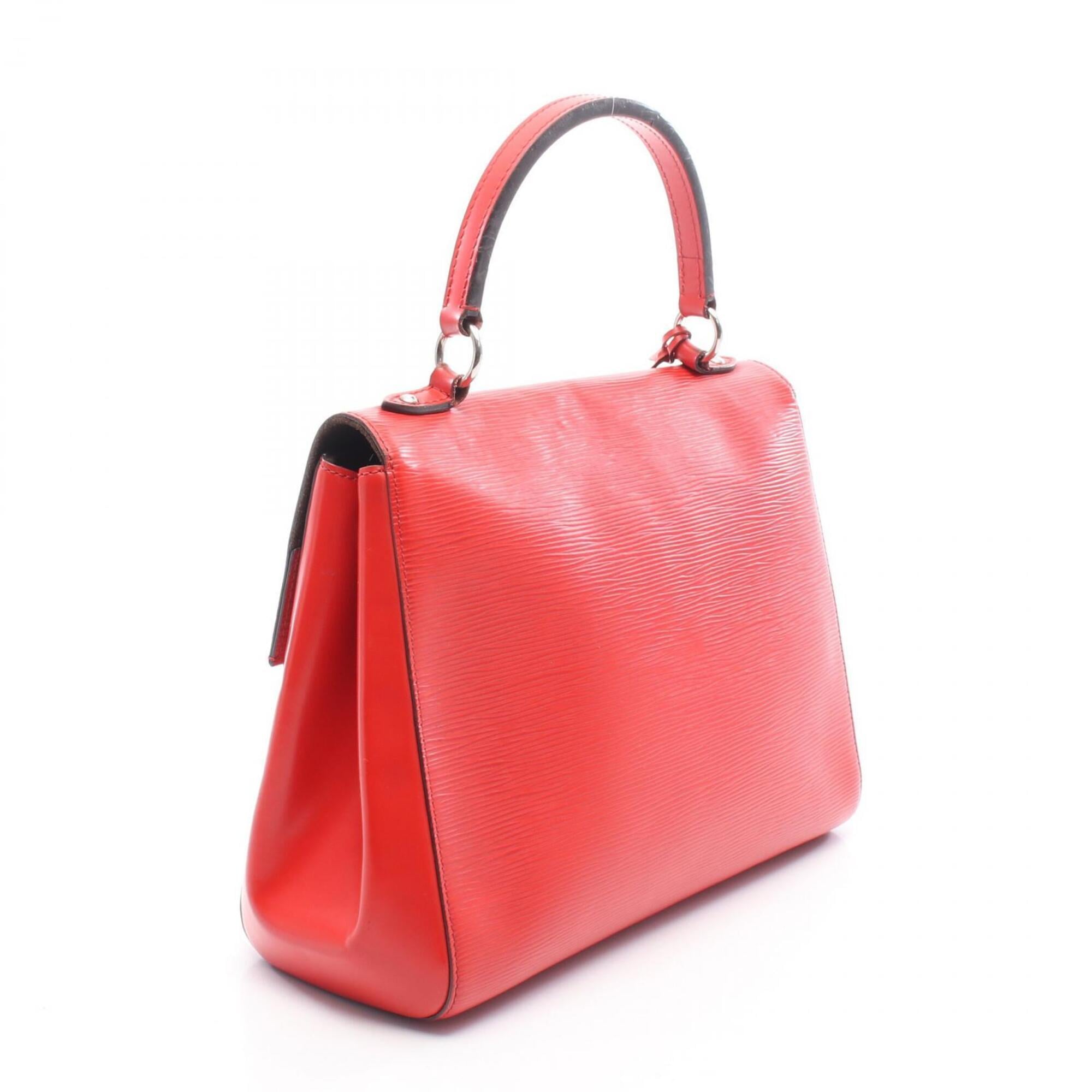 Louis Vuitton Red Color Leather Handbag (Pre-Owned)