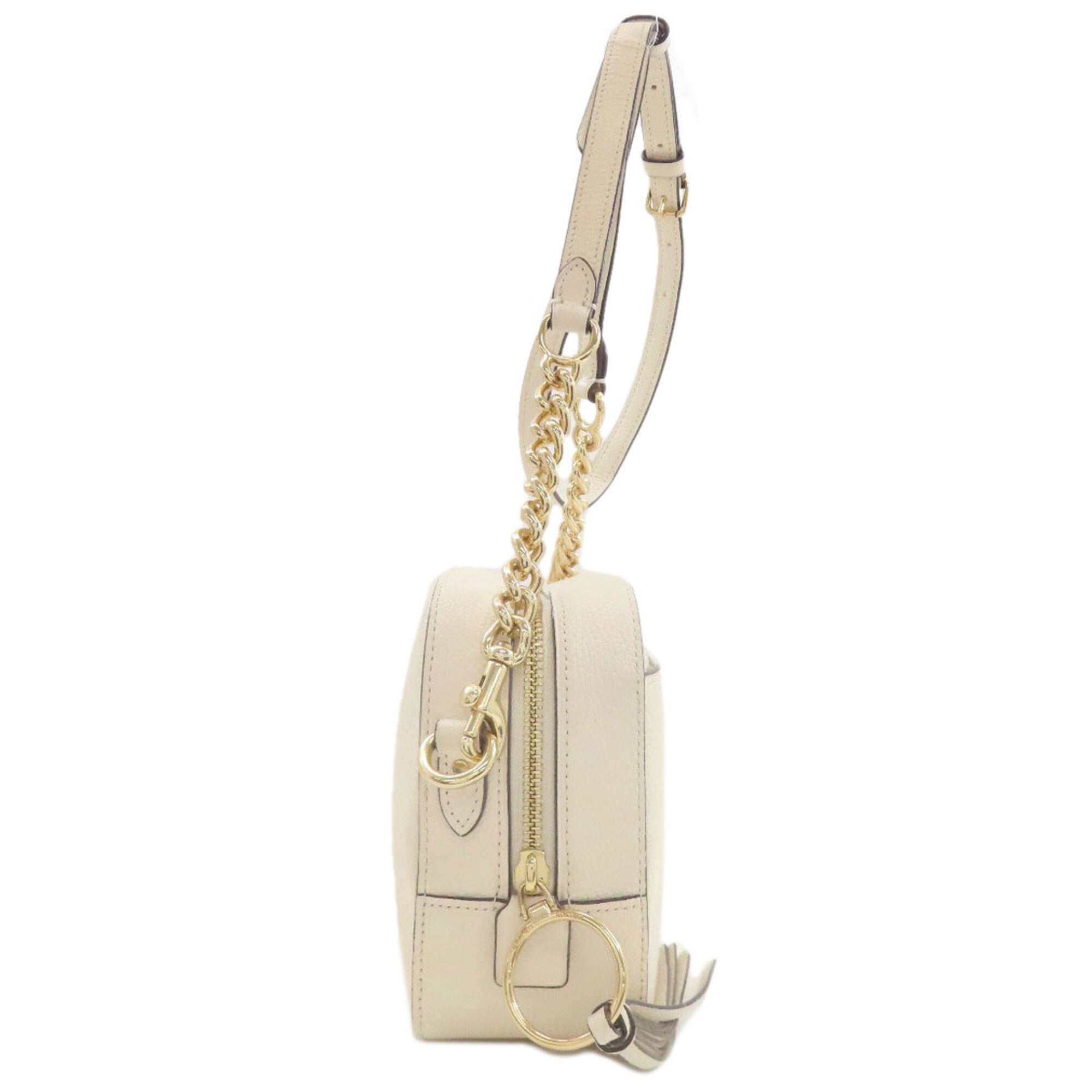 Coach White Leather Shoulder Bag (Pre-Owned)