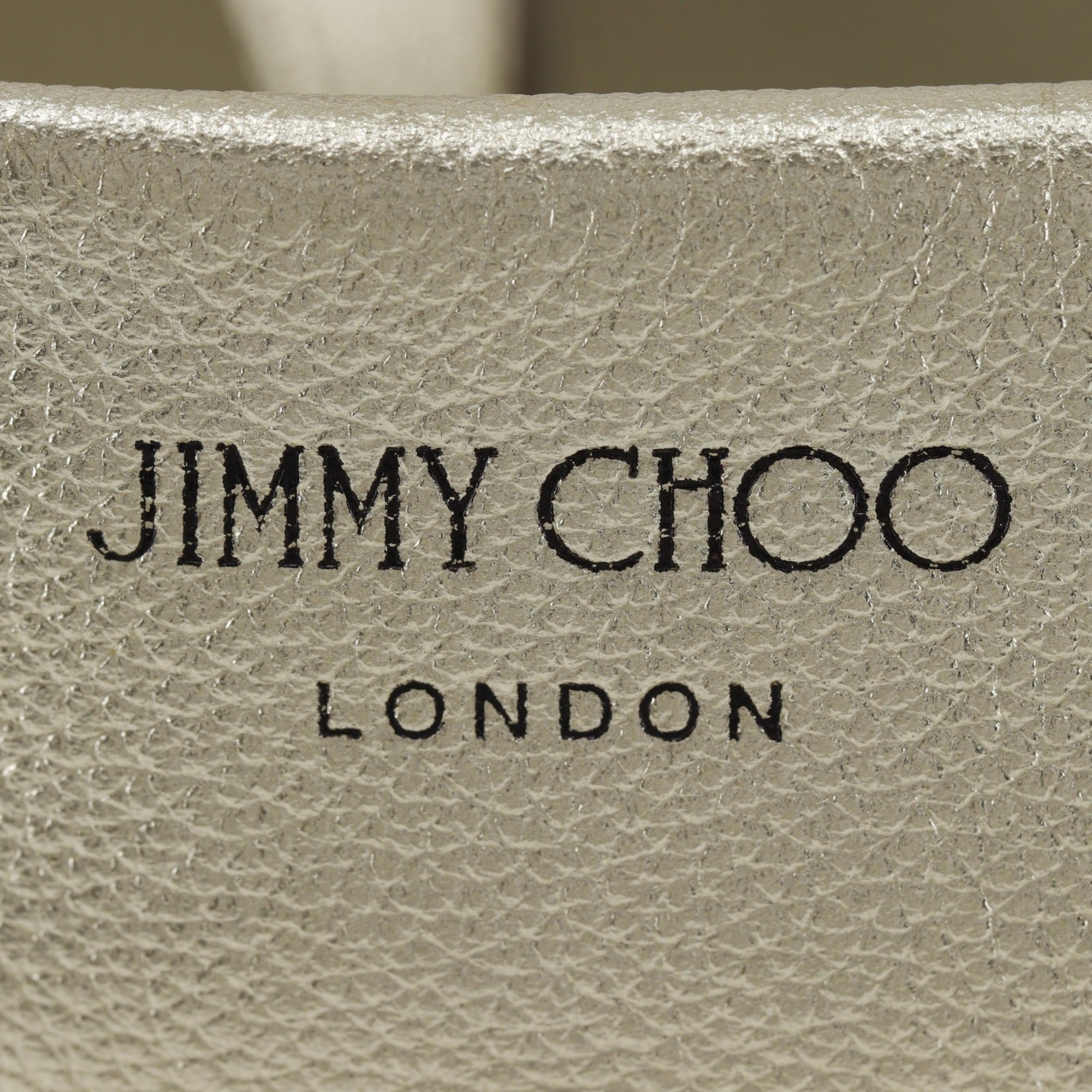 Jimmy Choo Silver Leather Tote Bag (Pre-Owned)