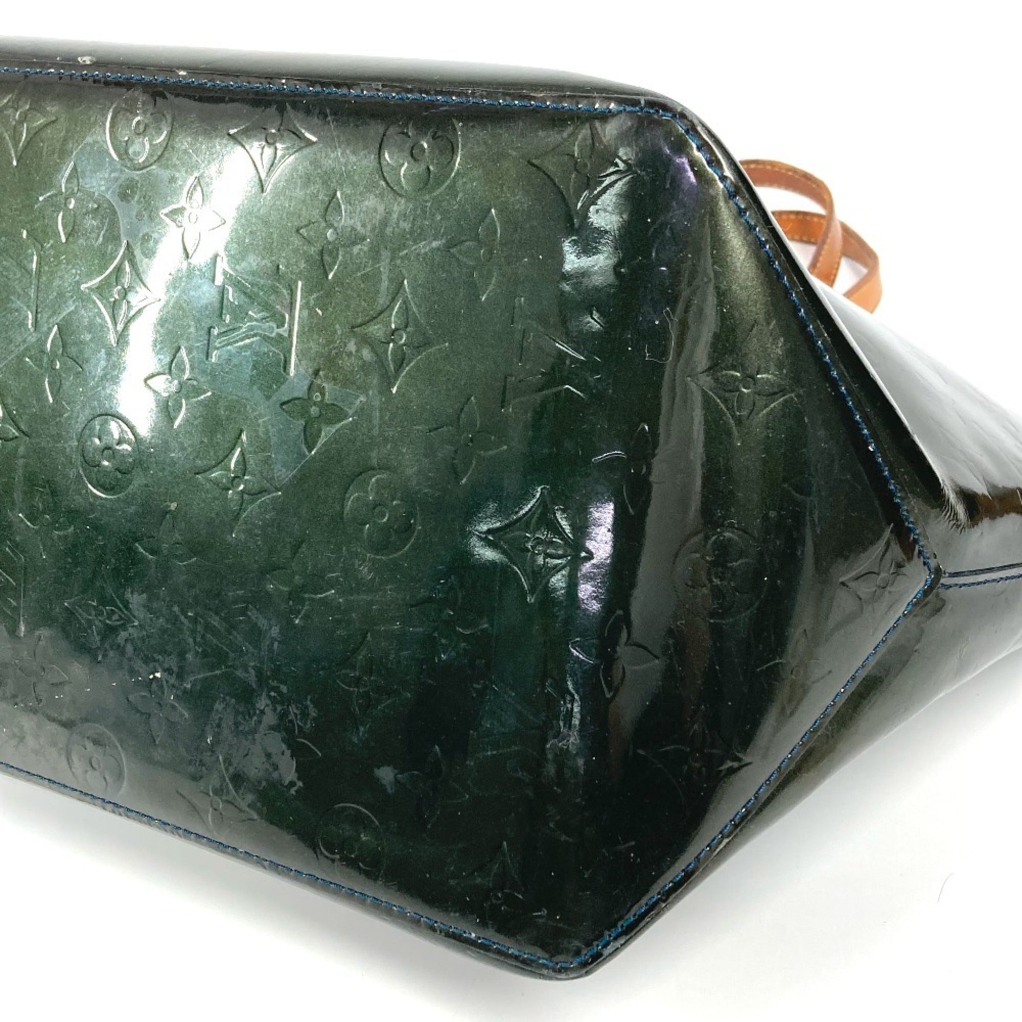 Louis Vuitton Blue Nuit Green Monogram Vernis Canvas Shoulder Bag Tote Bag (Pre-Owned)