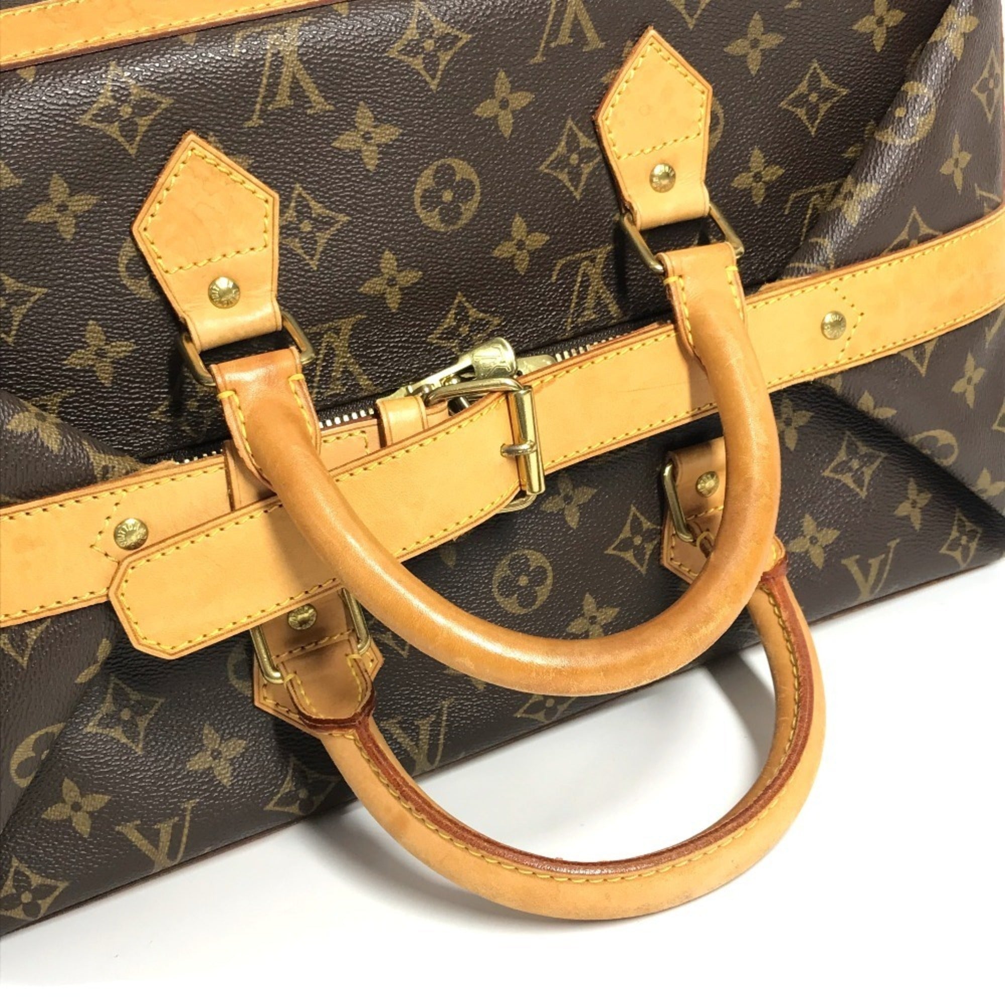 Louis Vuitton Brown Monogram Canvas Boston Bag Handbag (Pre-Owned)