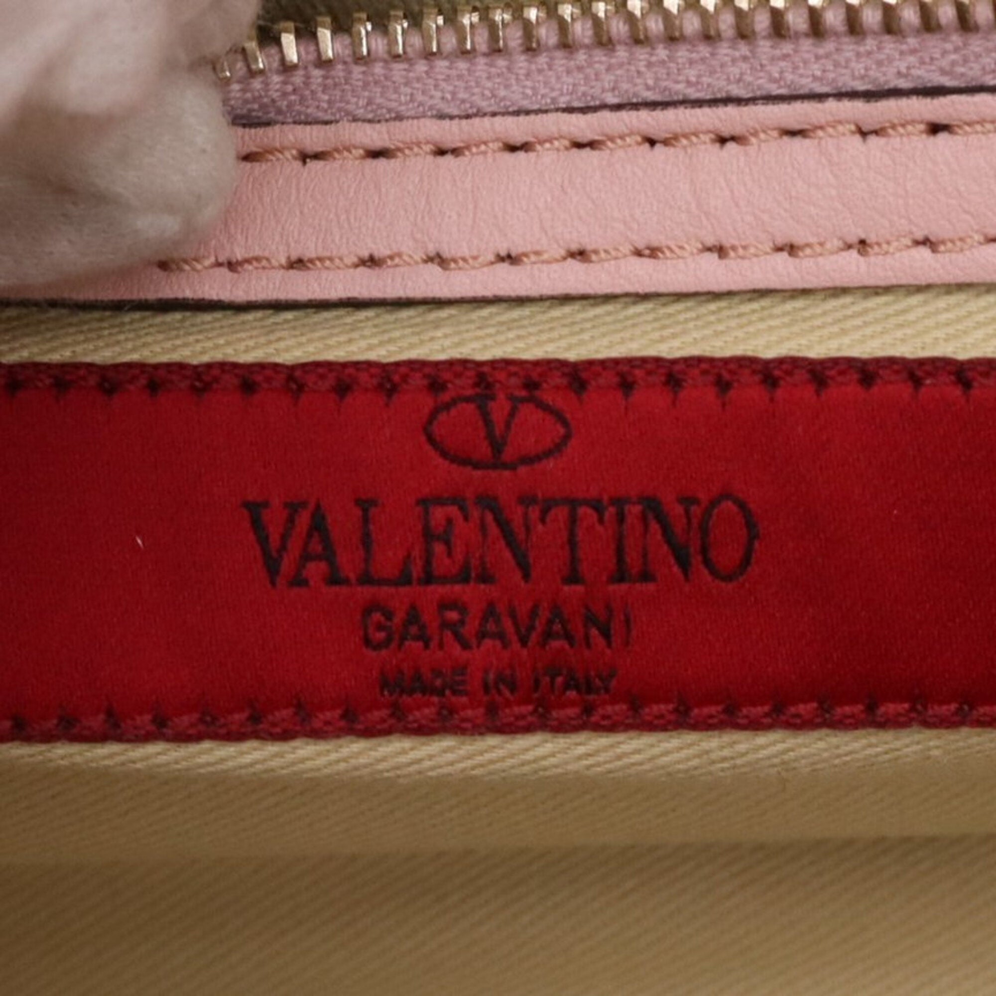 Valentino Pink Leather Handbag Shoulder Bag (Pre-Owned)