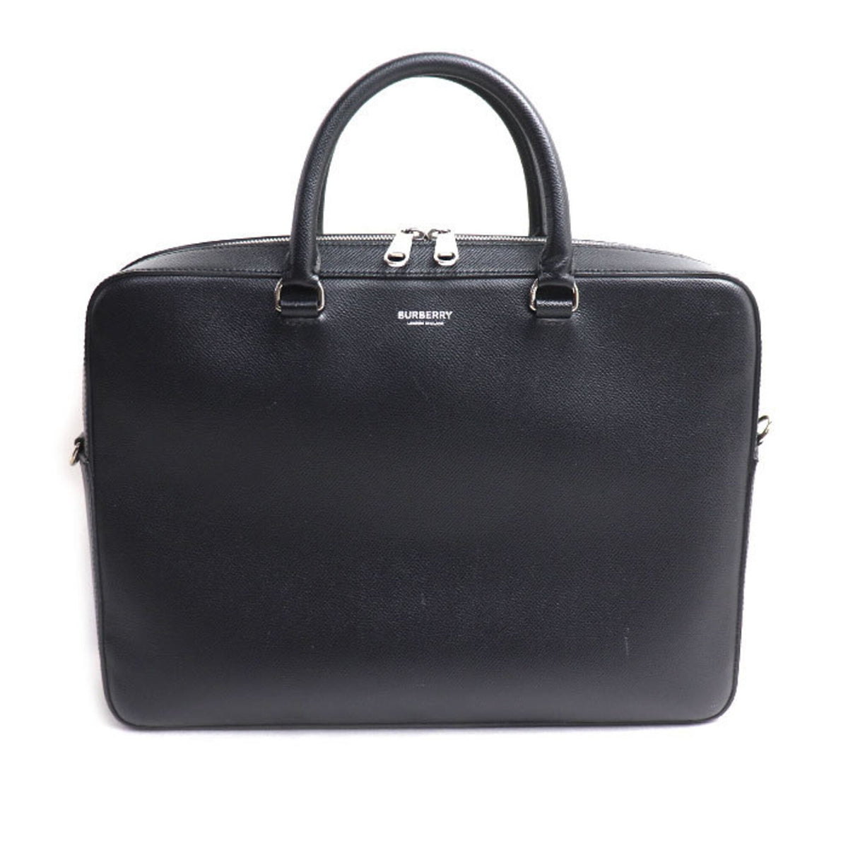 Burberry Black Leather Briefcase (Pre-Owned)