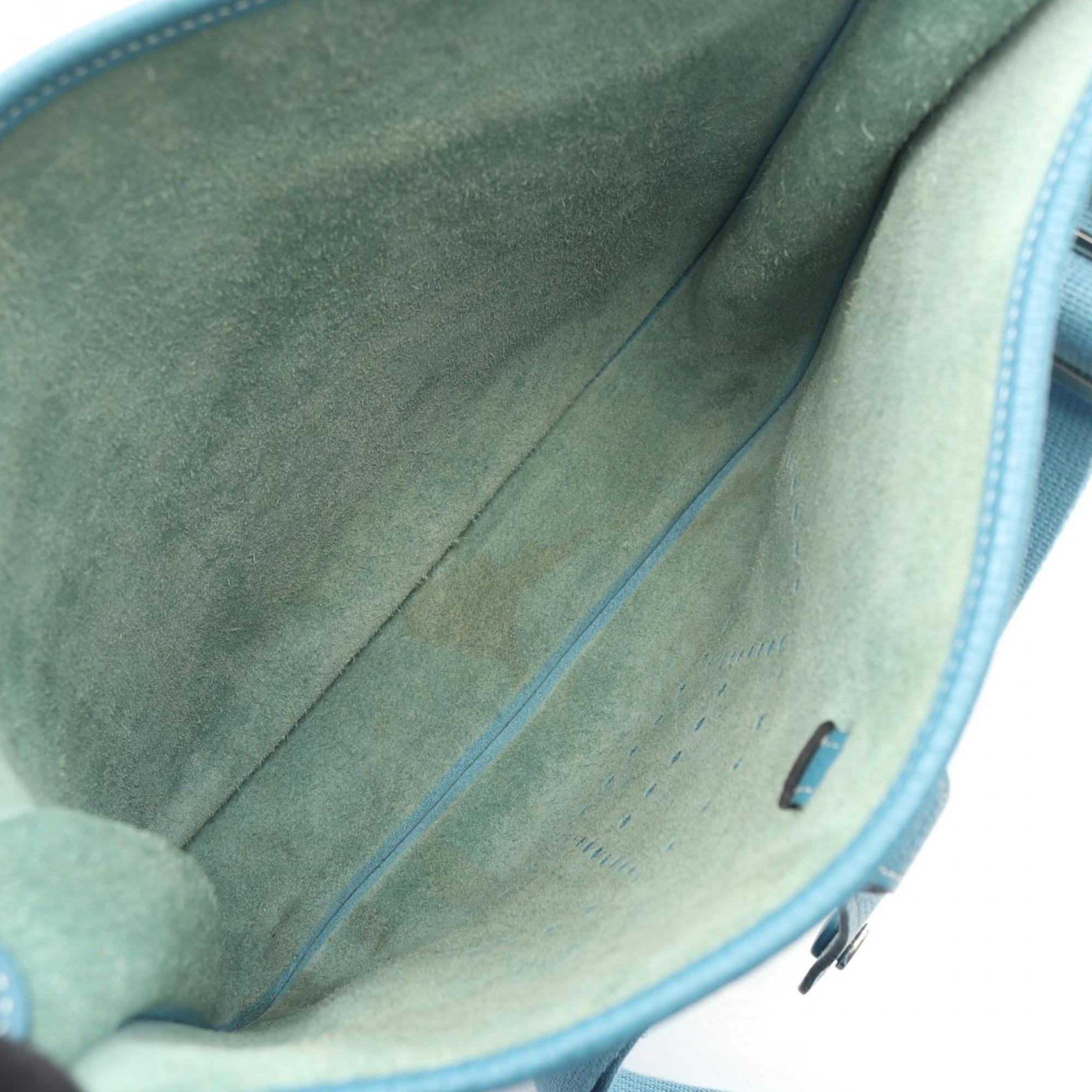 Hermes Blue Taurillon Clemence Leather Shoulder Bag (Pre-Owned)
