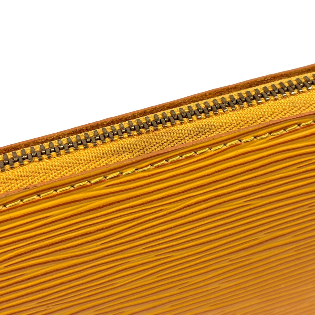 Louis Vuitton Yellow Epi Leather Pochette Pouch (Pre-Owned)