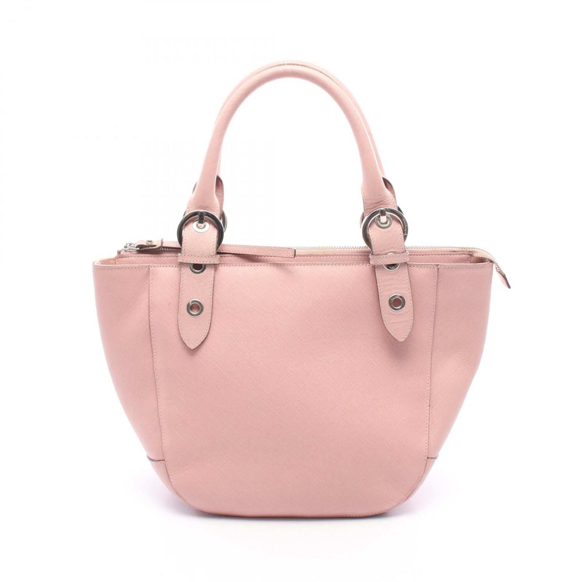 Salvatore Ferragamo Pink Leather Handbag (Pre-Owned)