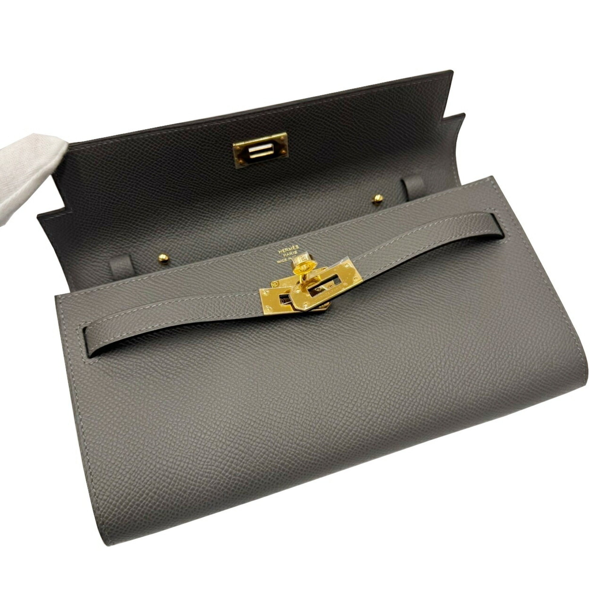 Hermes Epsom Leather Chain/Shoulder Wallet (Pre-Owned)