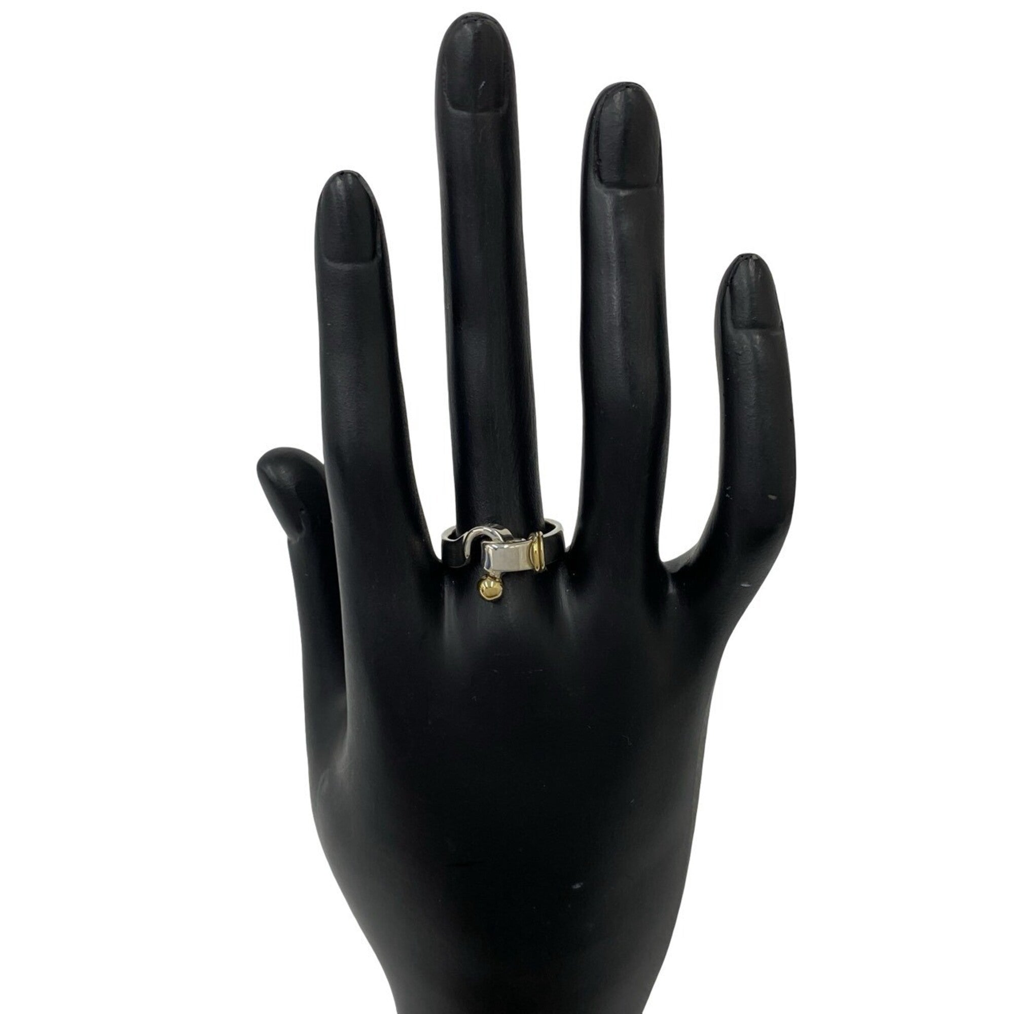 Tiffany Silver Yellow Gold (18K) Silver 925 Band Ring (Pre-Owned)