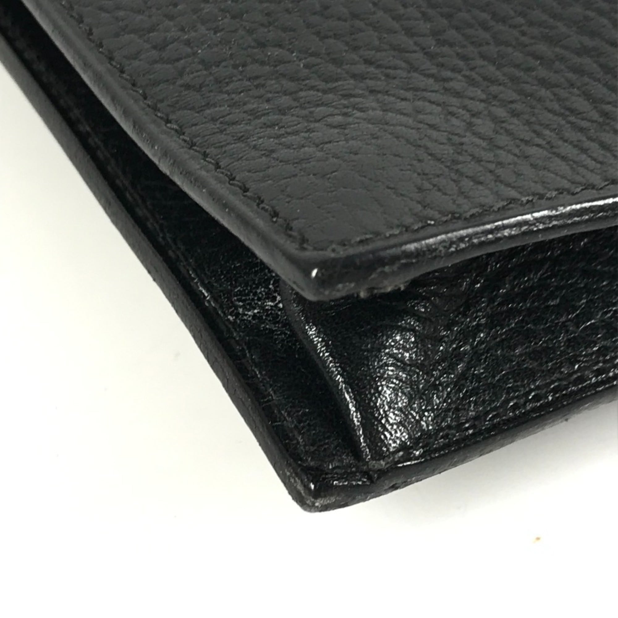 Hermes Black Leather Briefcase Handbag (Pre-Owned)