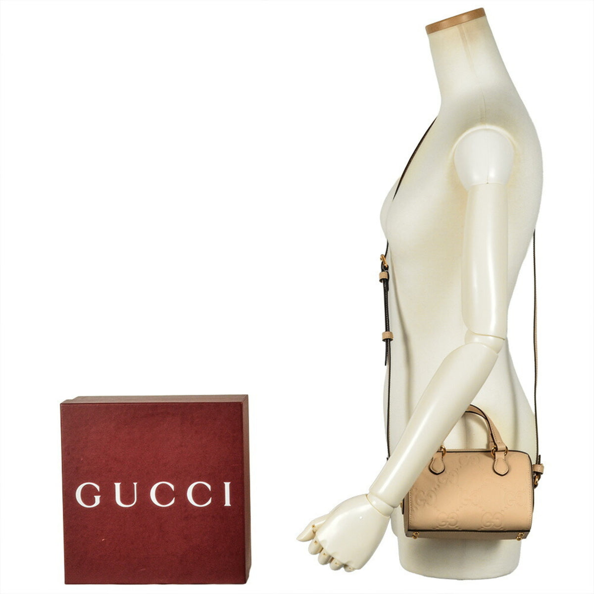 Gucci Beige Leather Handbag (Pre-Owned)
