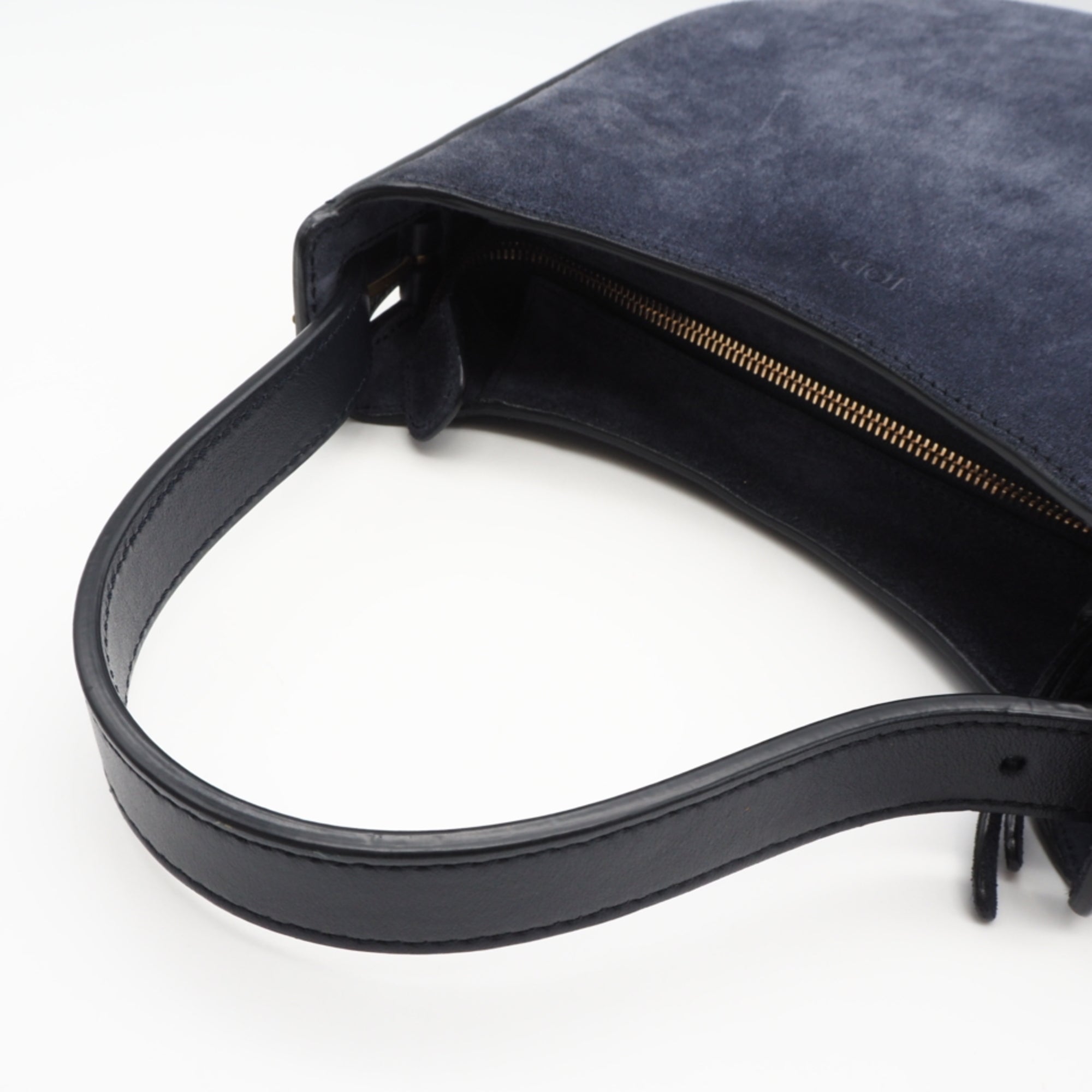 Tod's Navy Leather Handbag Shoulder Bag (Pre-Owned)