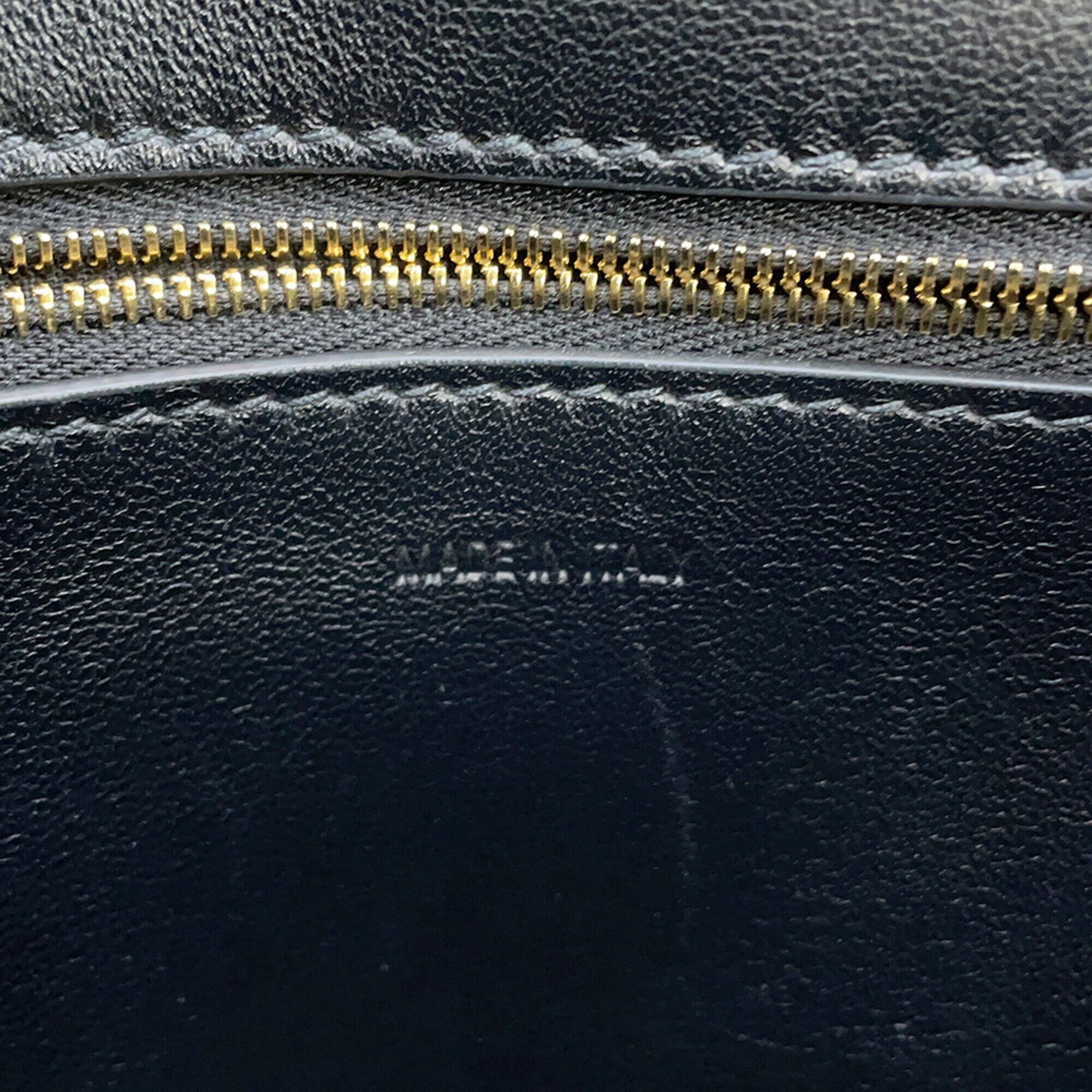 Balenciaga Black Leather Handbag Shoulder Bag (Pre-Owned)