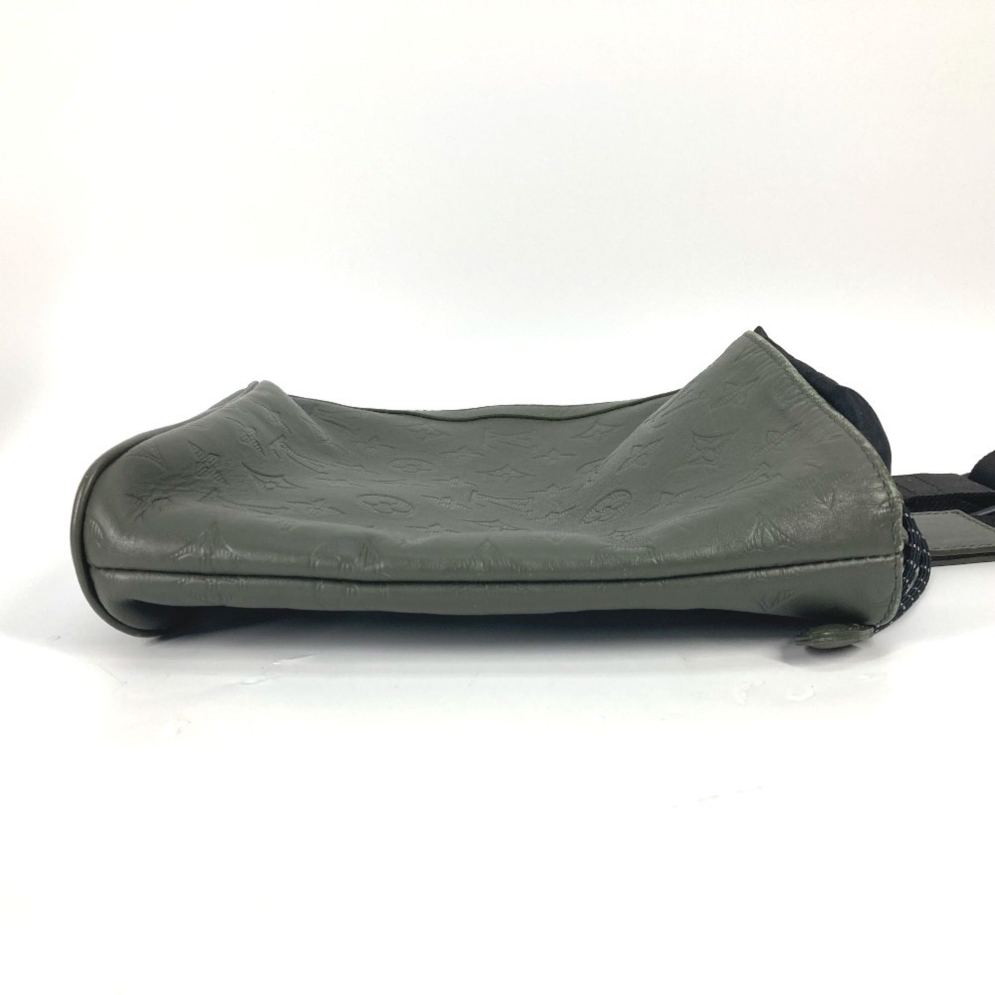 Louis Vuitton Black Khaki Monogram Shadow Shoulder Bag (Pre-Owned)