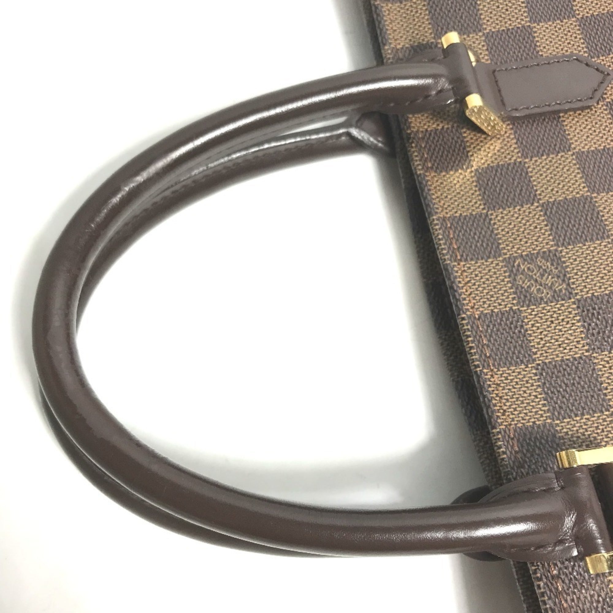 Louis Vuitton Brown Damier Canvas Ebene Damier Canvas Handbag Tote Bag (Pre-Owned)