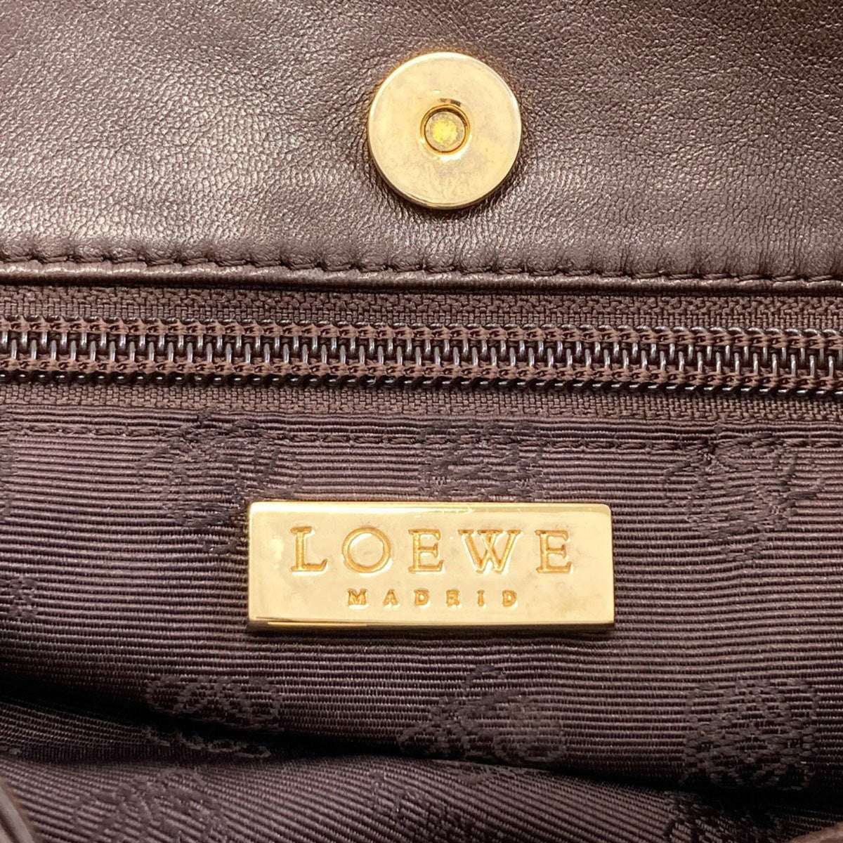 Loewe Dark Brown Leather Handbag (Pre-Owned)