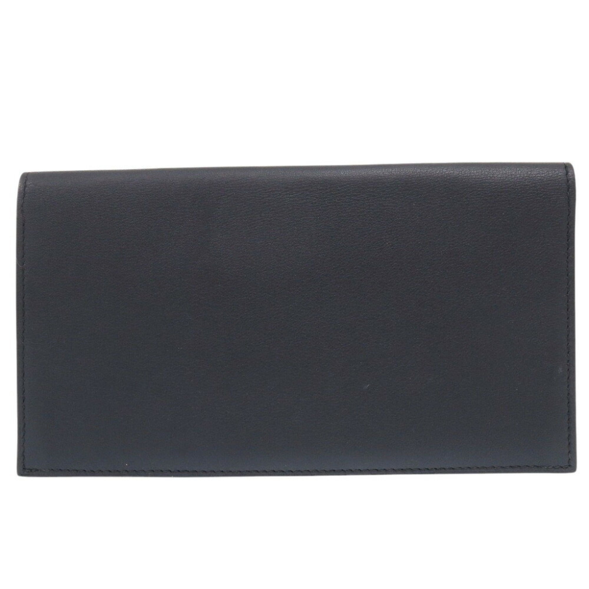 Hermes Blue Indigo Swift Leather Long Wallet (Bi-Fold) (Pre-Owned)