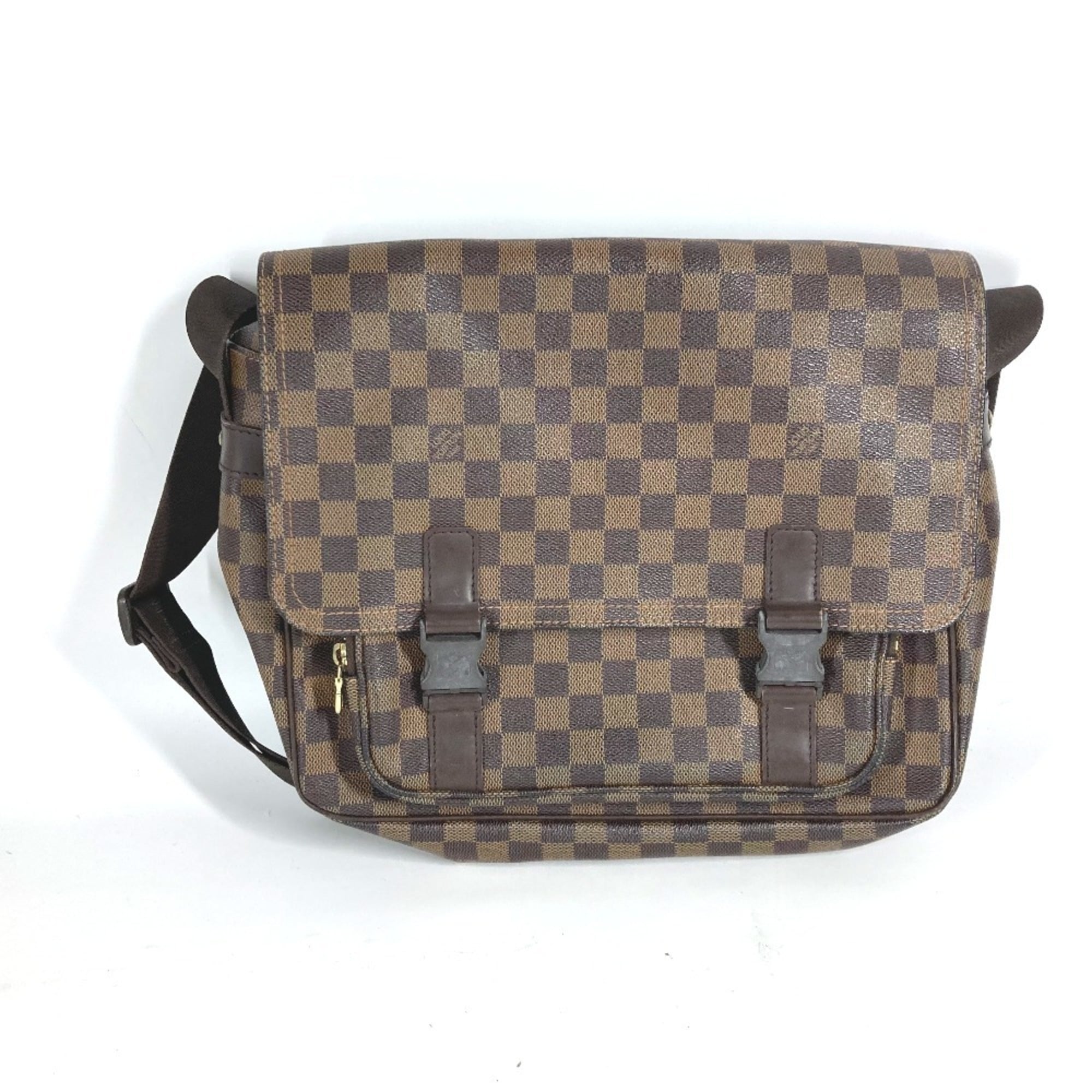Louis Vuitton Brown Ebene Damier Canvas Messenger Bag Shoulder Bag (Pre-Owned)