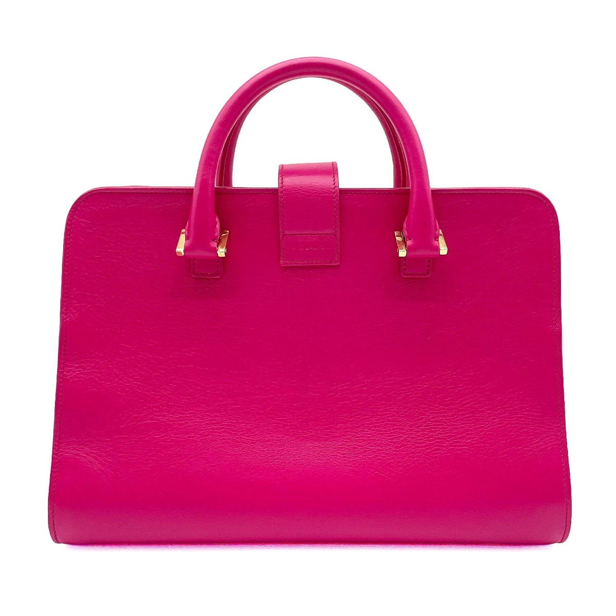 Saint Laurent Pink Leather Handbag (Pre-Owned)