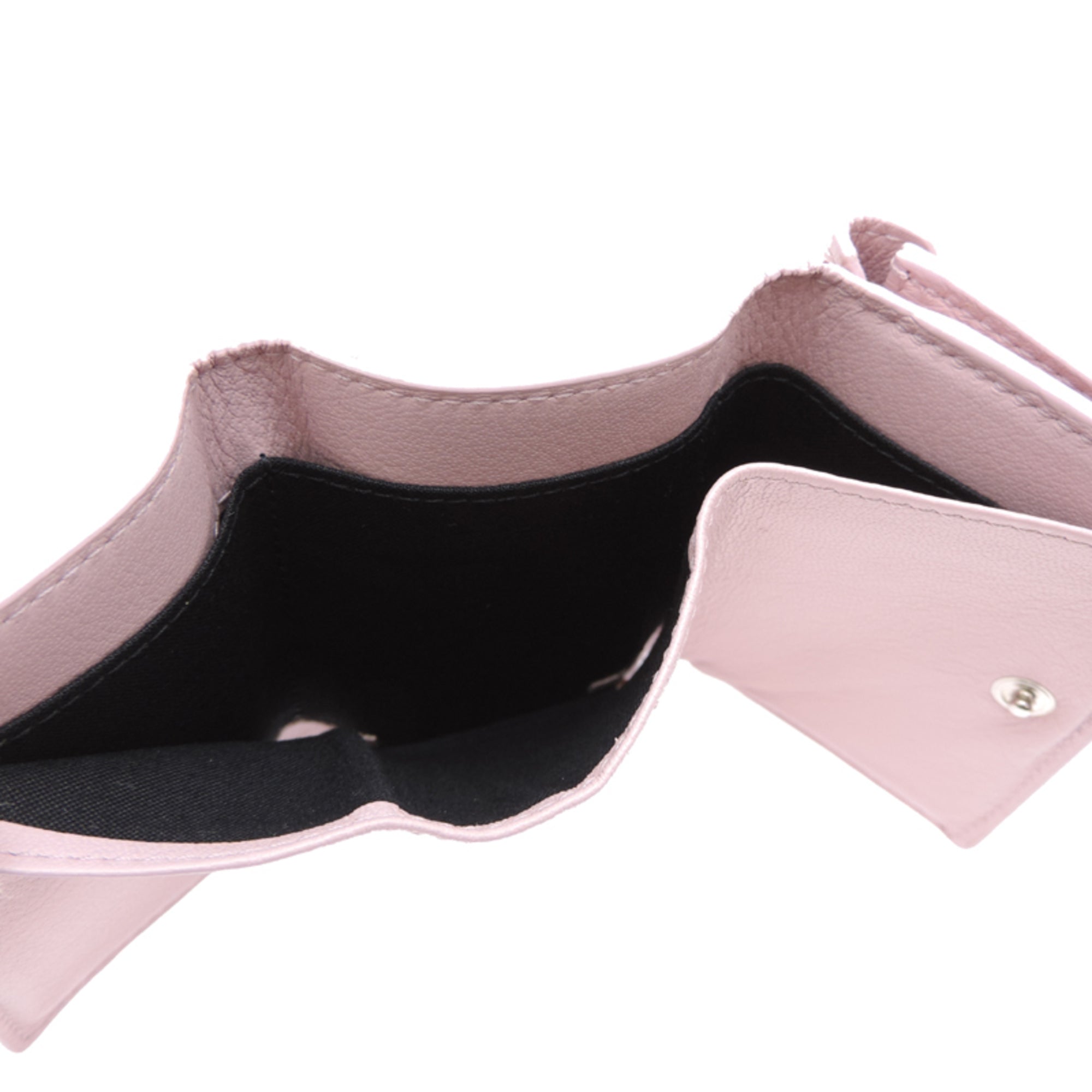 Balenciaga Pink Leather Wallet (Tri-Fold) (Pre-Owned)