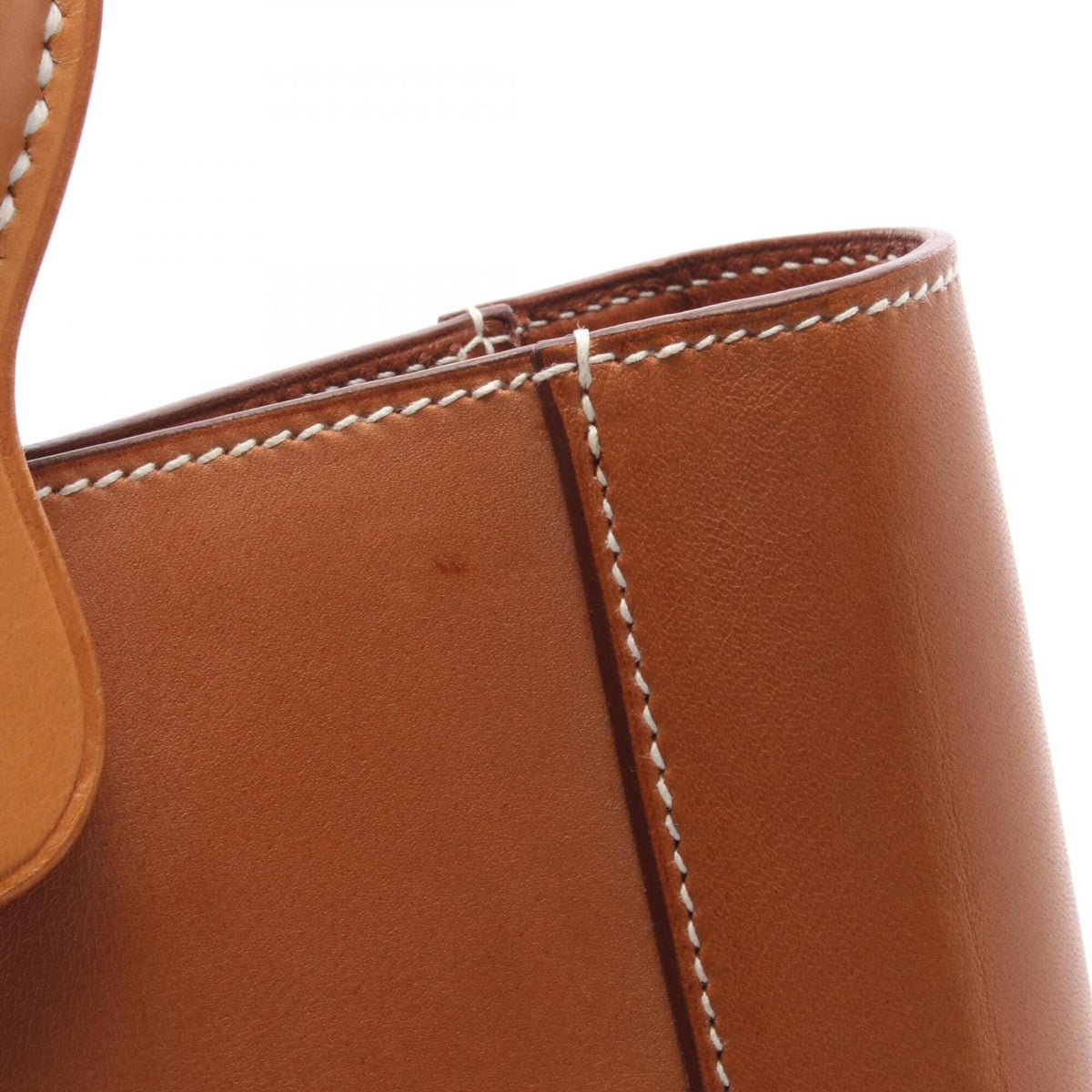 Hermes Brown Natural Leather Handbag (Pre-Owned)