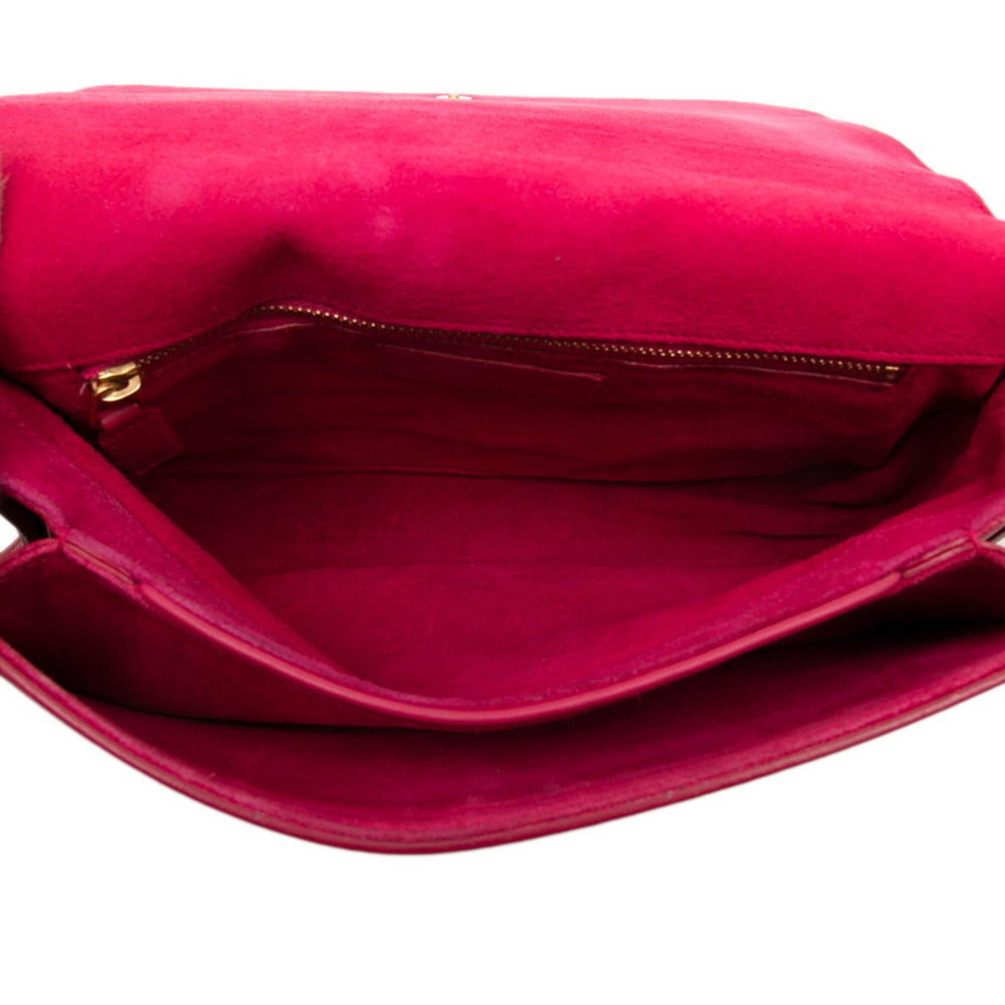 Saint Laurent Pink Leather Shoulder Bag (Pre-Owned)