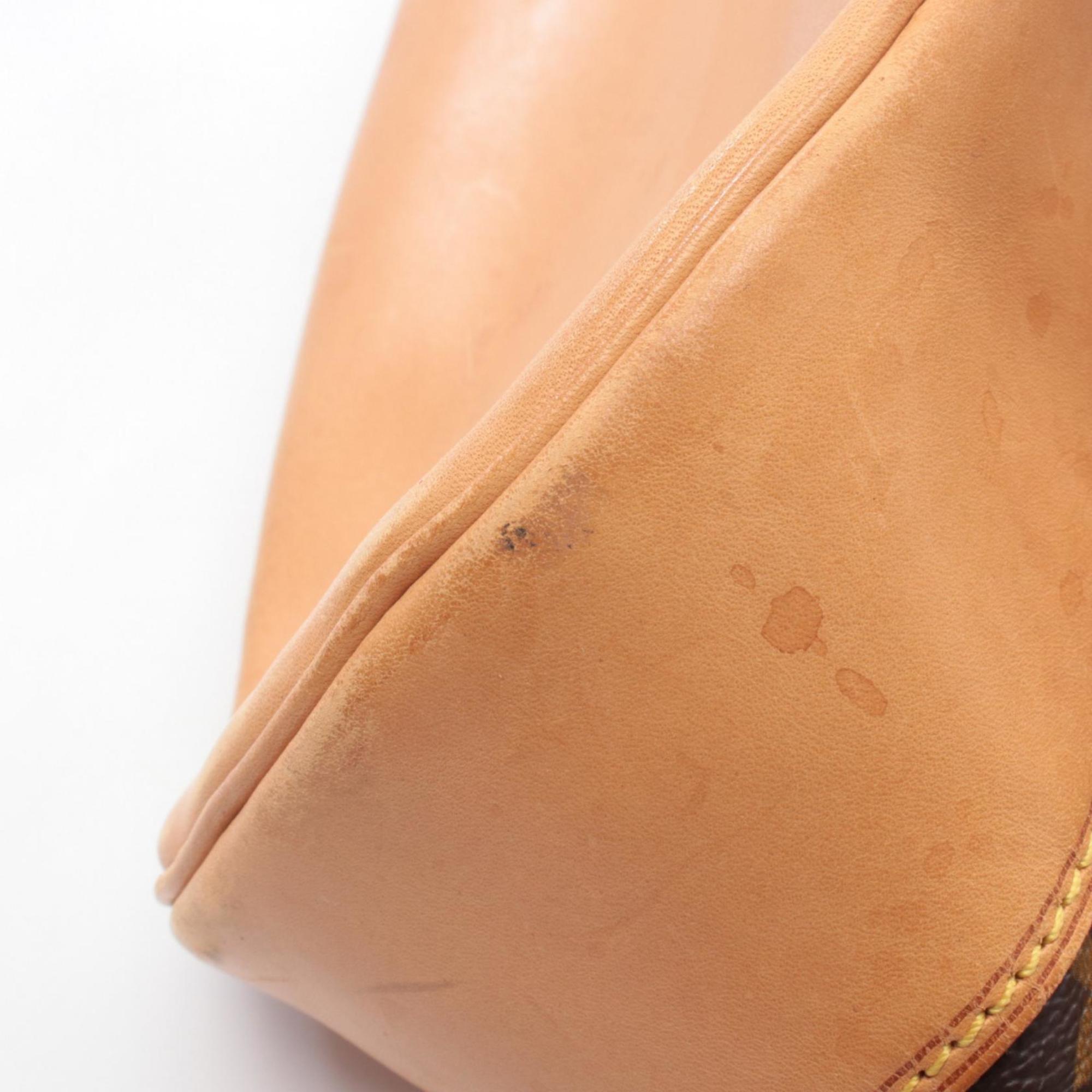 Louis Vuitton Brown Monogram Coated Canvas Leather Handbag Shoulder Bag (Pre-Owned)